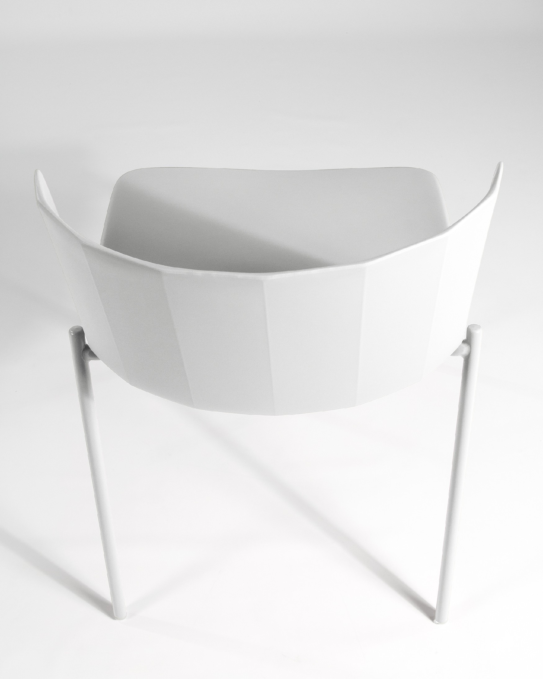 Orlando chair in white polypropylene