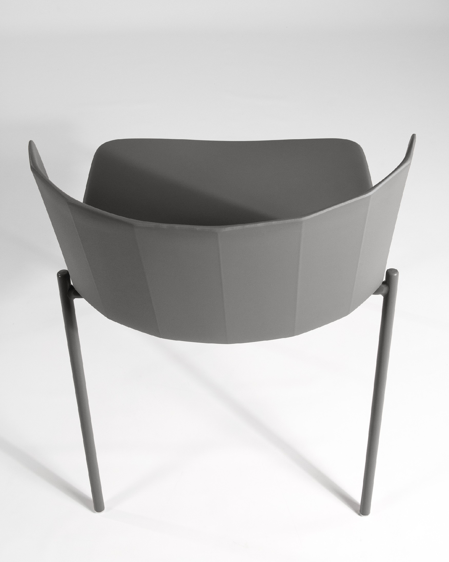 Chaise Orlando en polypropylène graphite