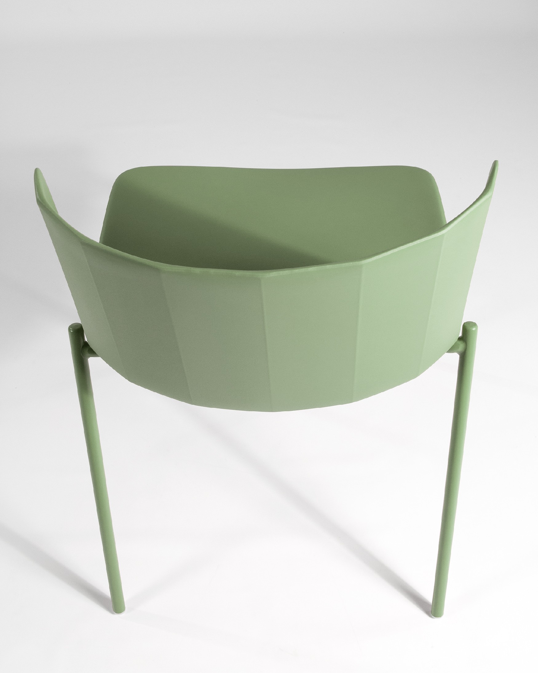 Chaise Orlando en polypropylène vert craie