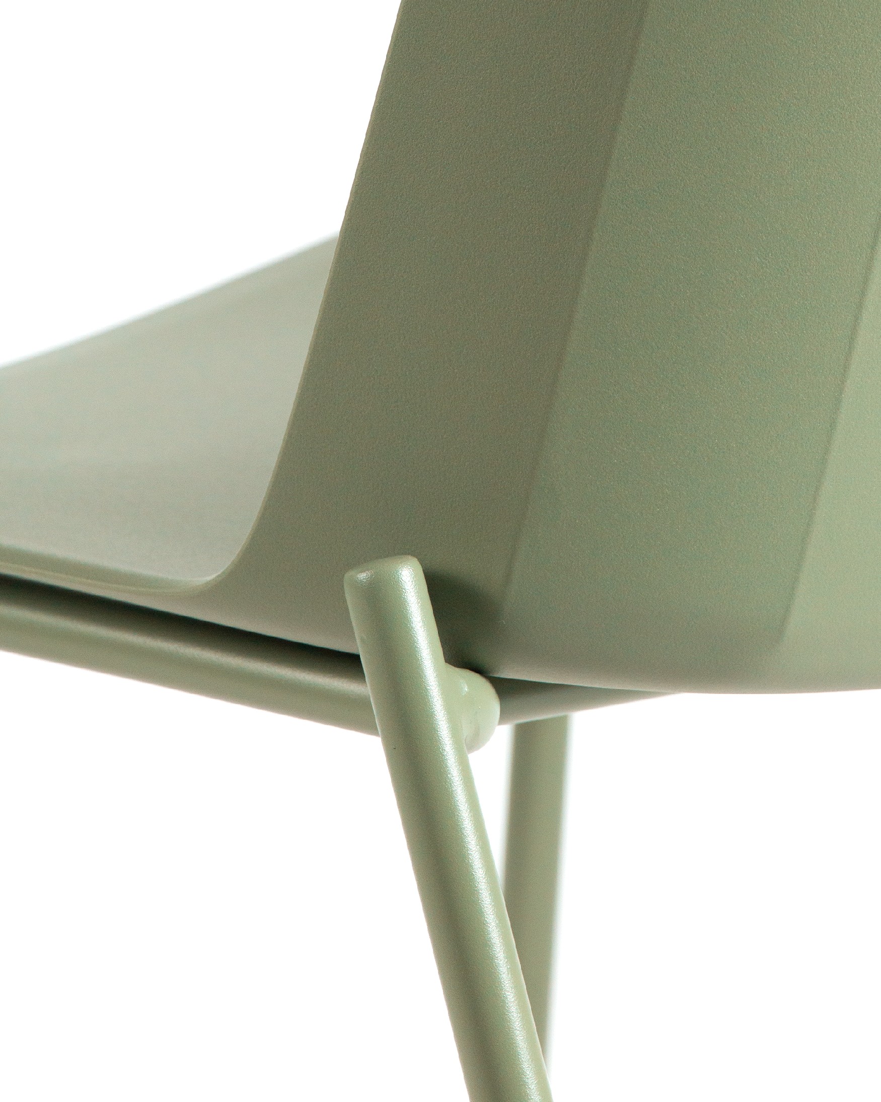 Chaise Orlando en polypropylène vert craie