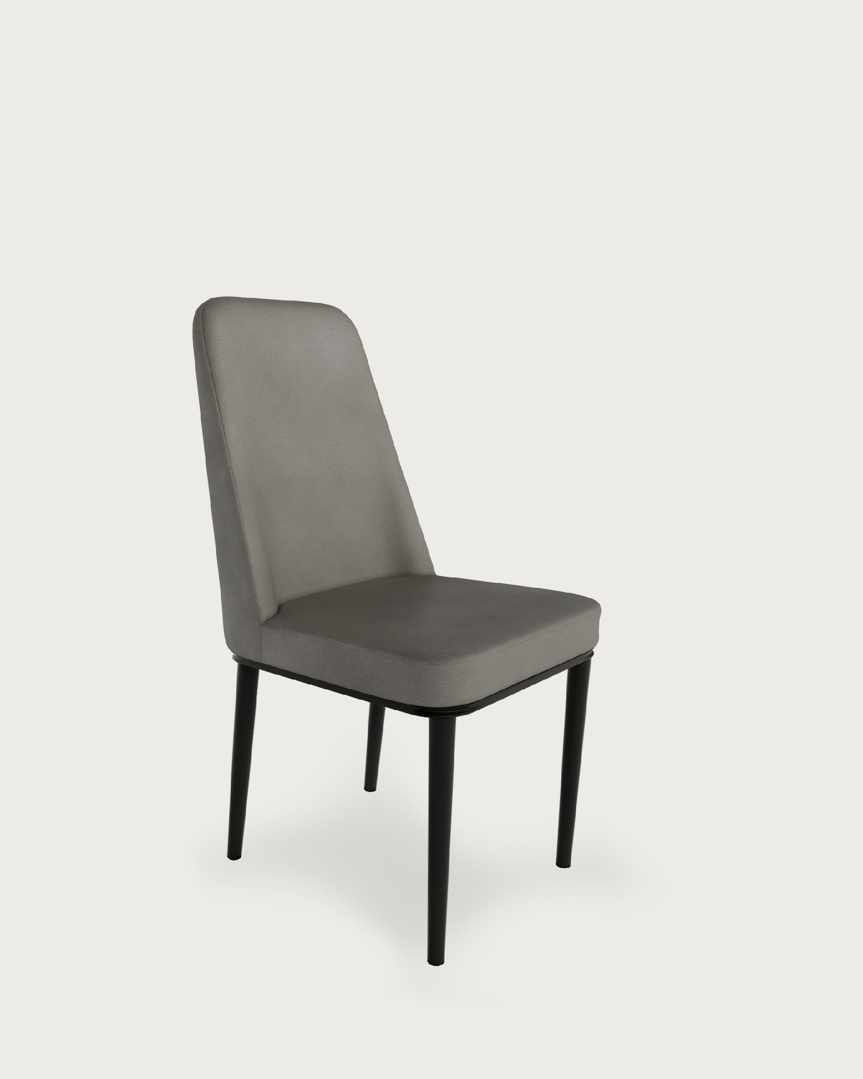 Chaise Oslo avec rembourrage plomb et pieds noirs