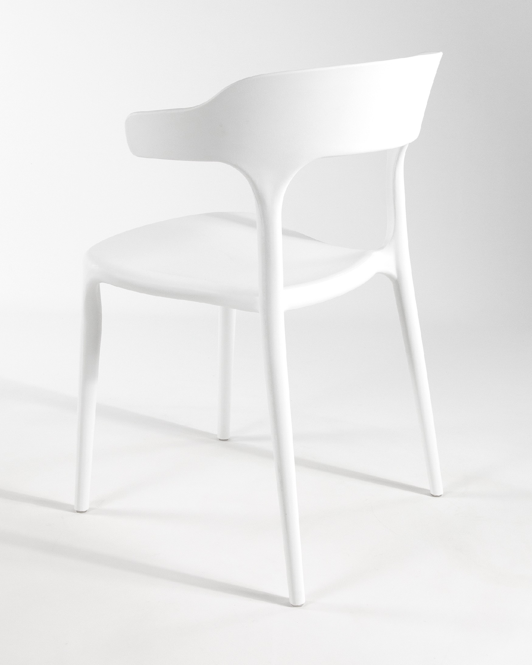 Pisa polypropylene chair in white