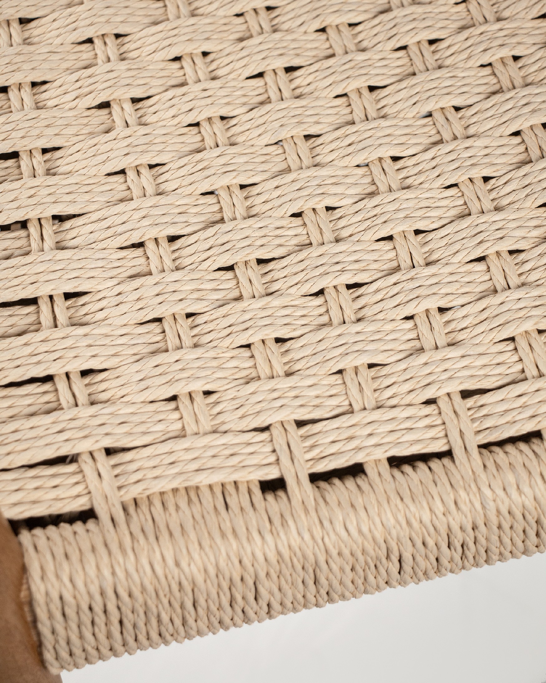 Prado chair with natural cord and natural oak structure