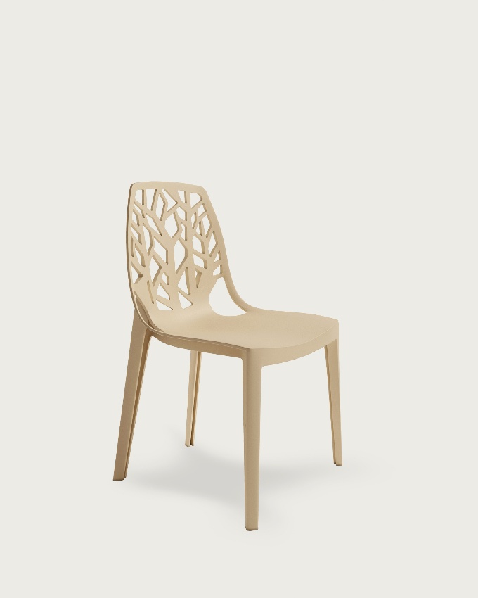 Chair Praga in sand polypropylene