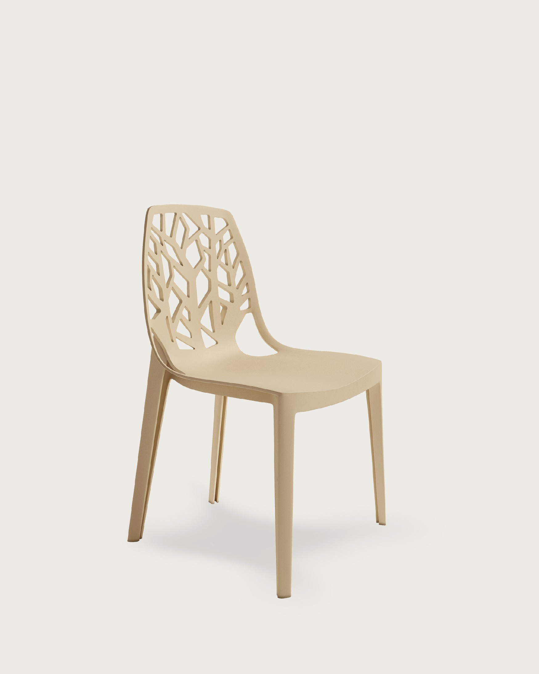 Chaise Praga en polypropylène sable