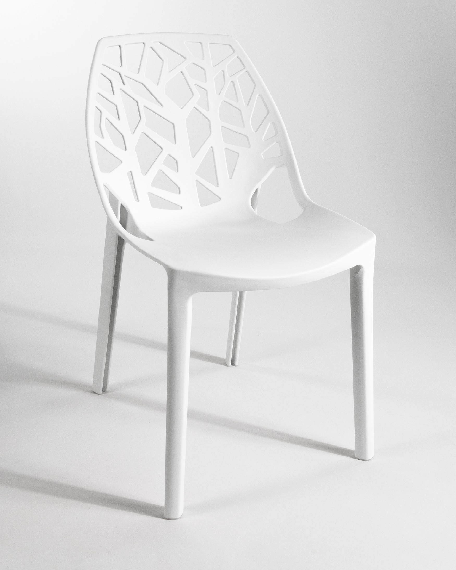 Chaise Praga en polypropylène blanc