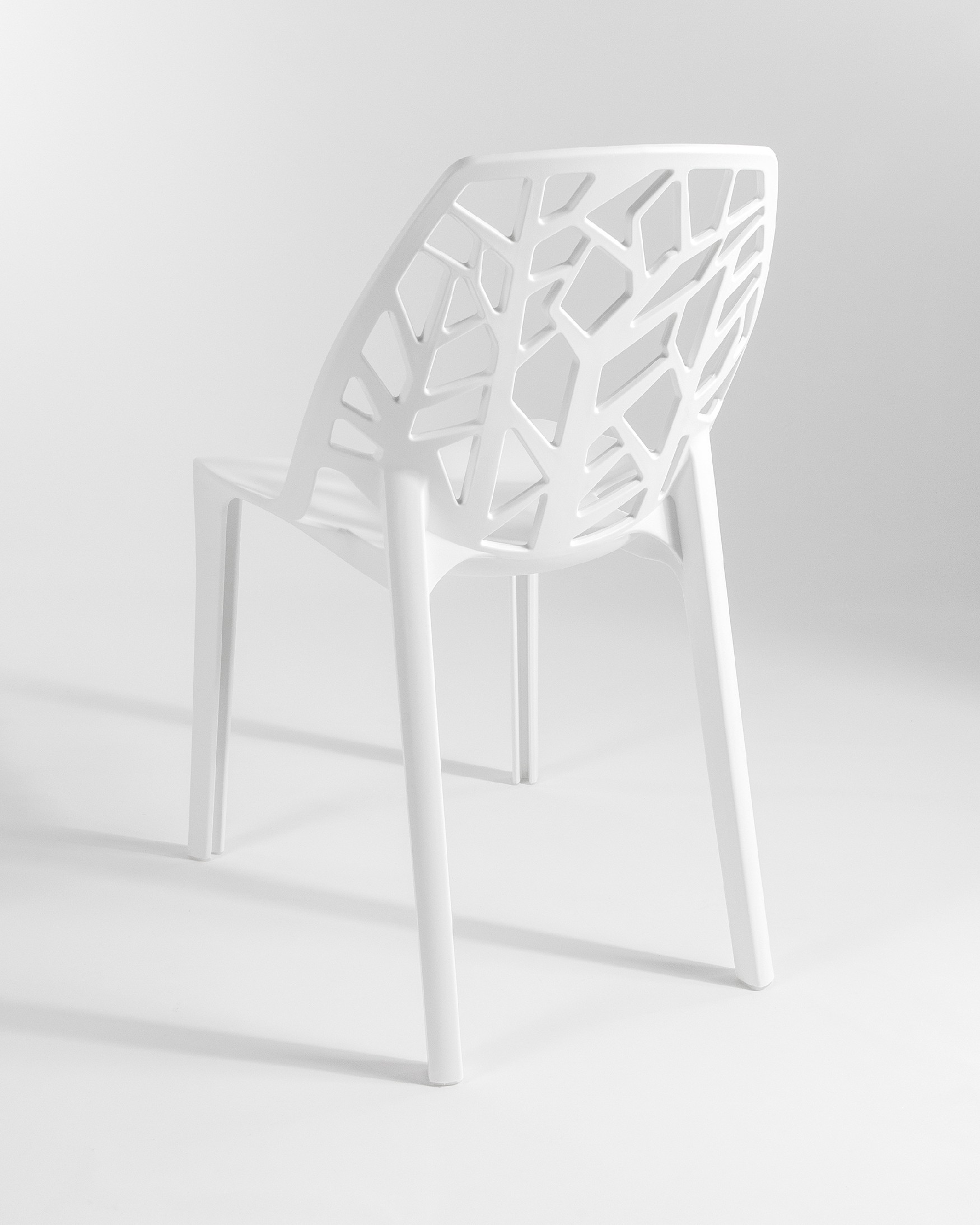 Chaise Praga en polypropylène blanc