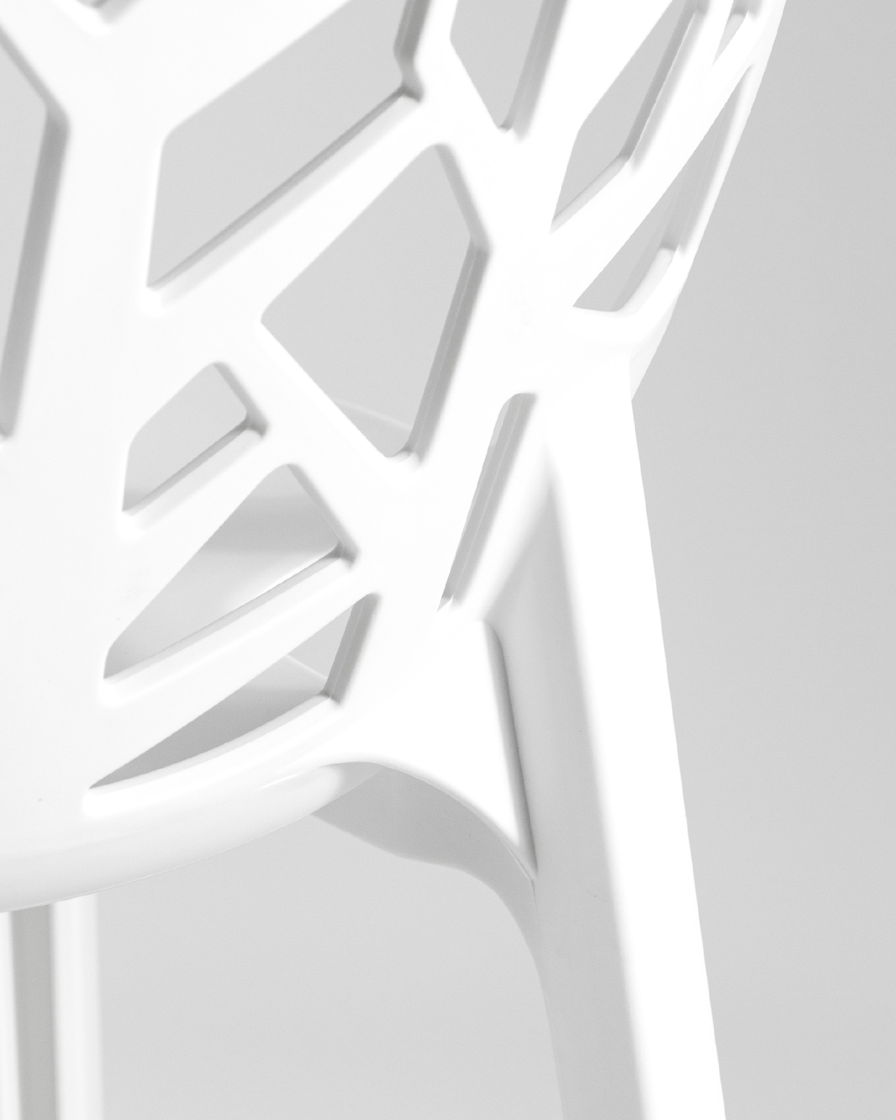 Chaise Praga en polypropylène blanc