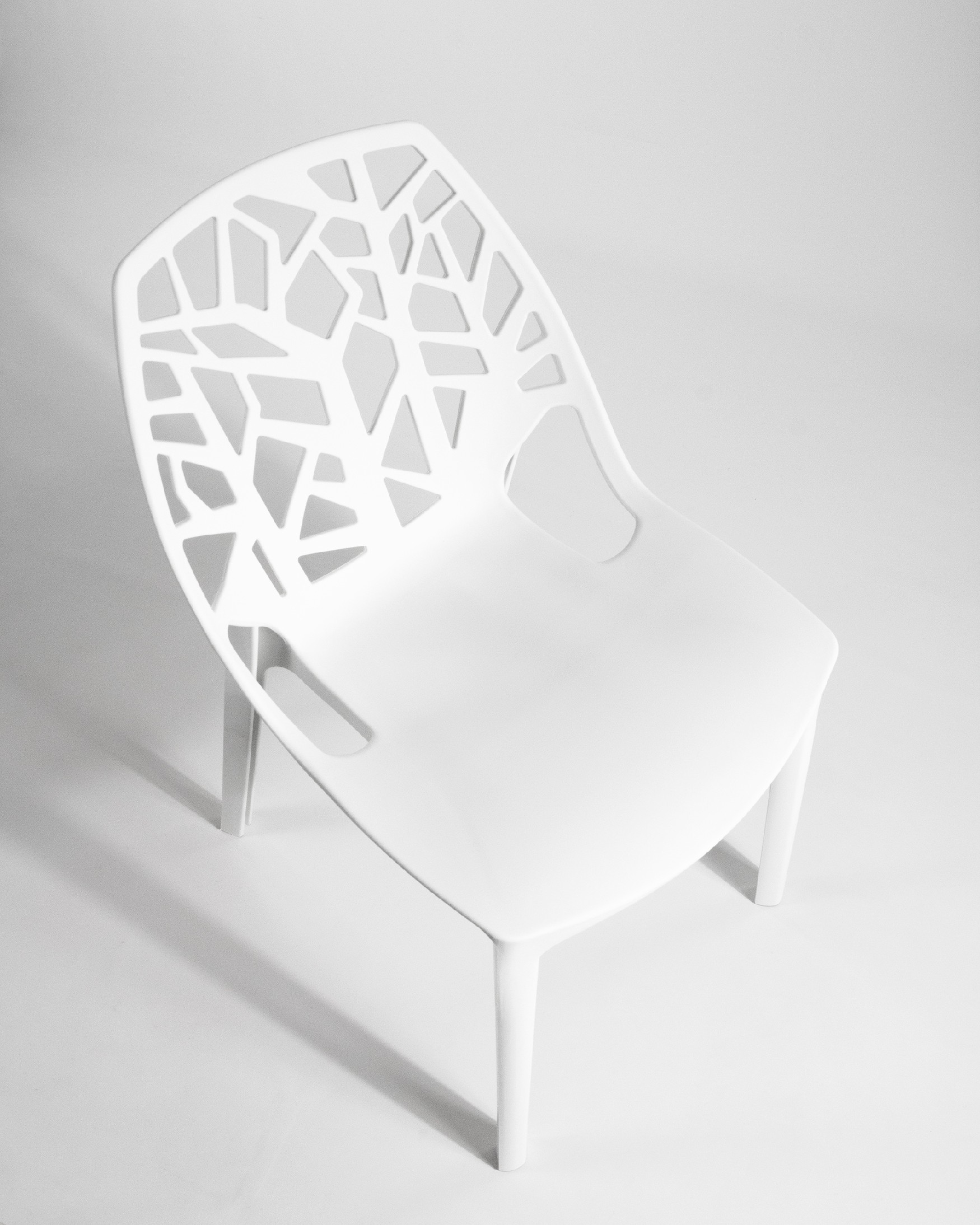 Chaise Praga en polypropylène blanc