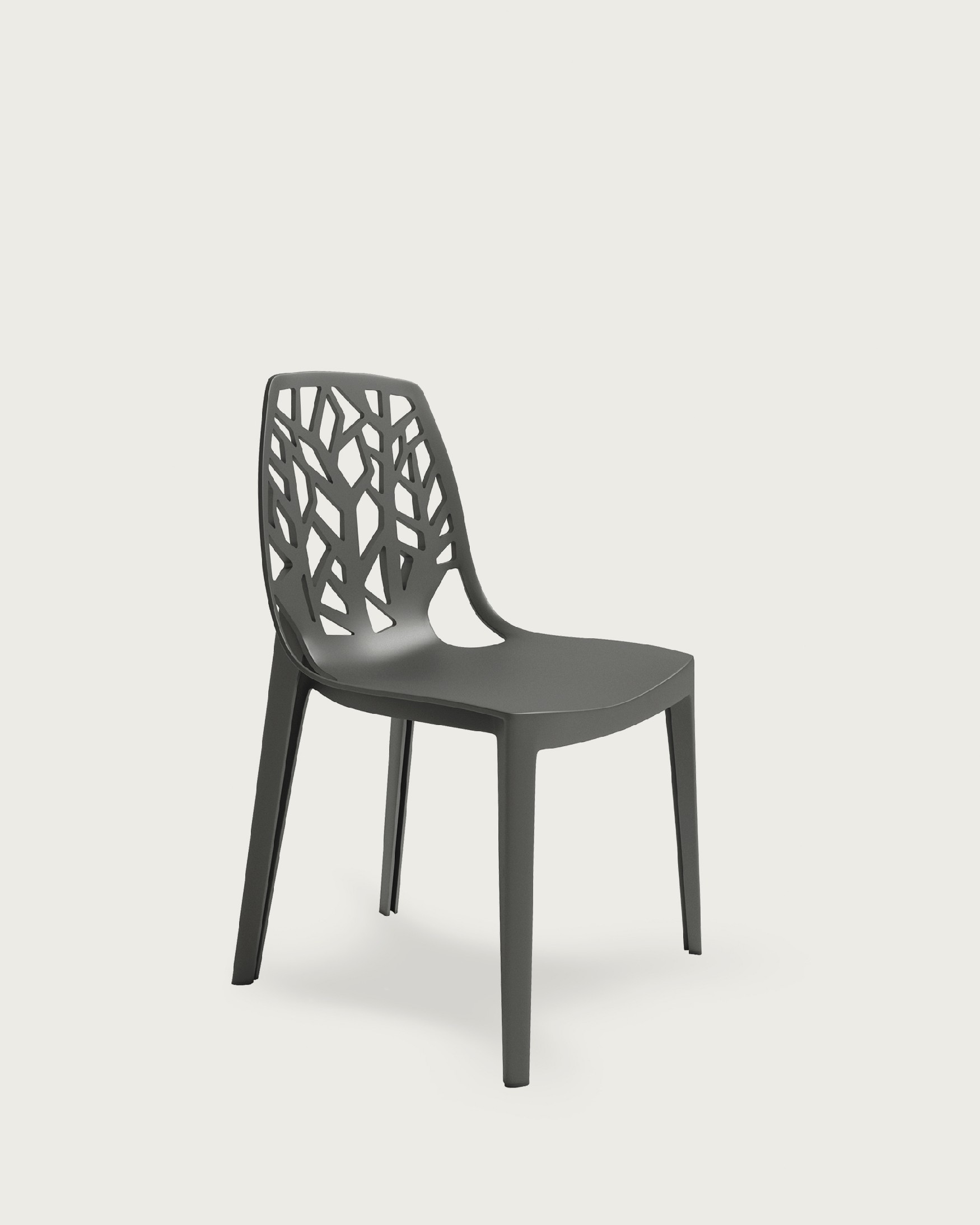 Chair Praga in graphite polypropylene