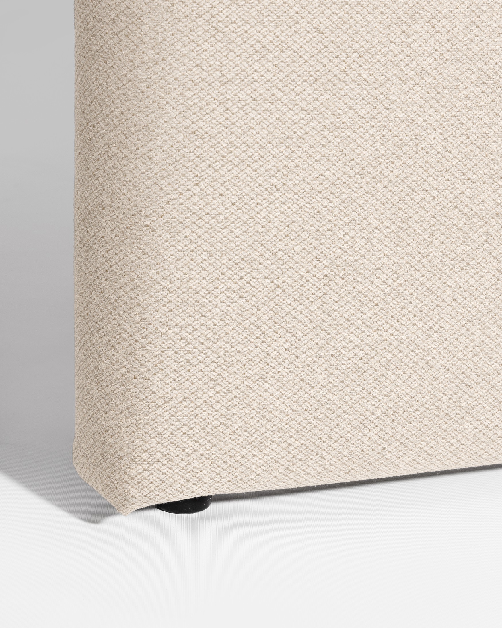 Tête de lit rembourrée crème Ray de 108 x 120 cm