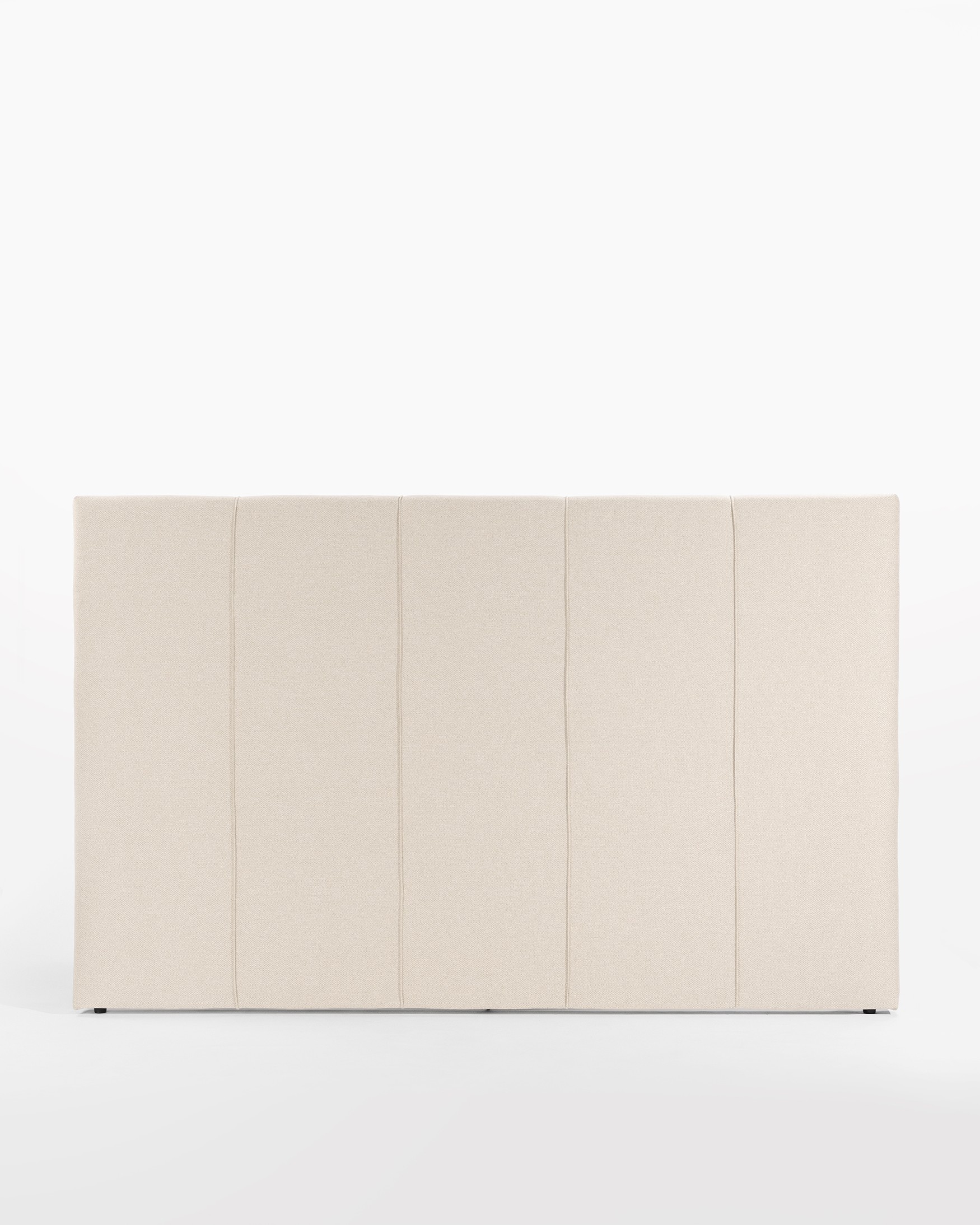 Tête de lit rembourrée crème Ray de 108 x 120 cm
