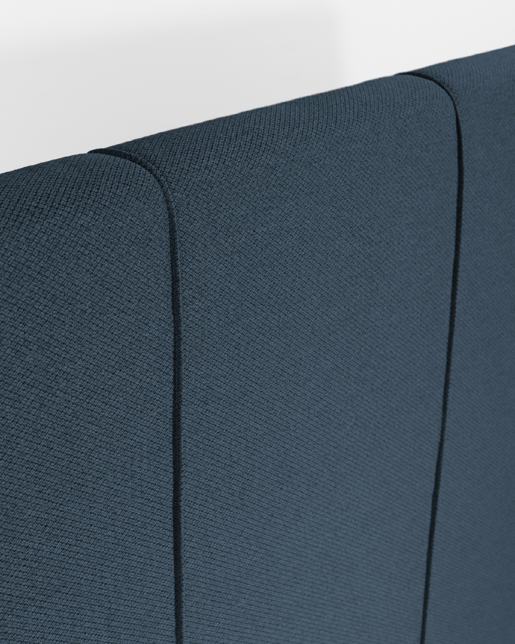 Headboard upholstered navy Ray 108 x 120 cm