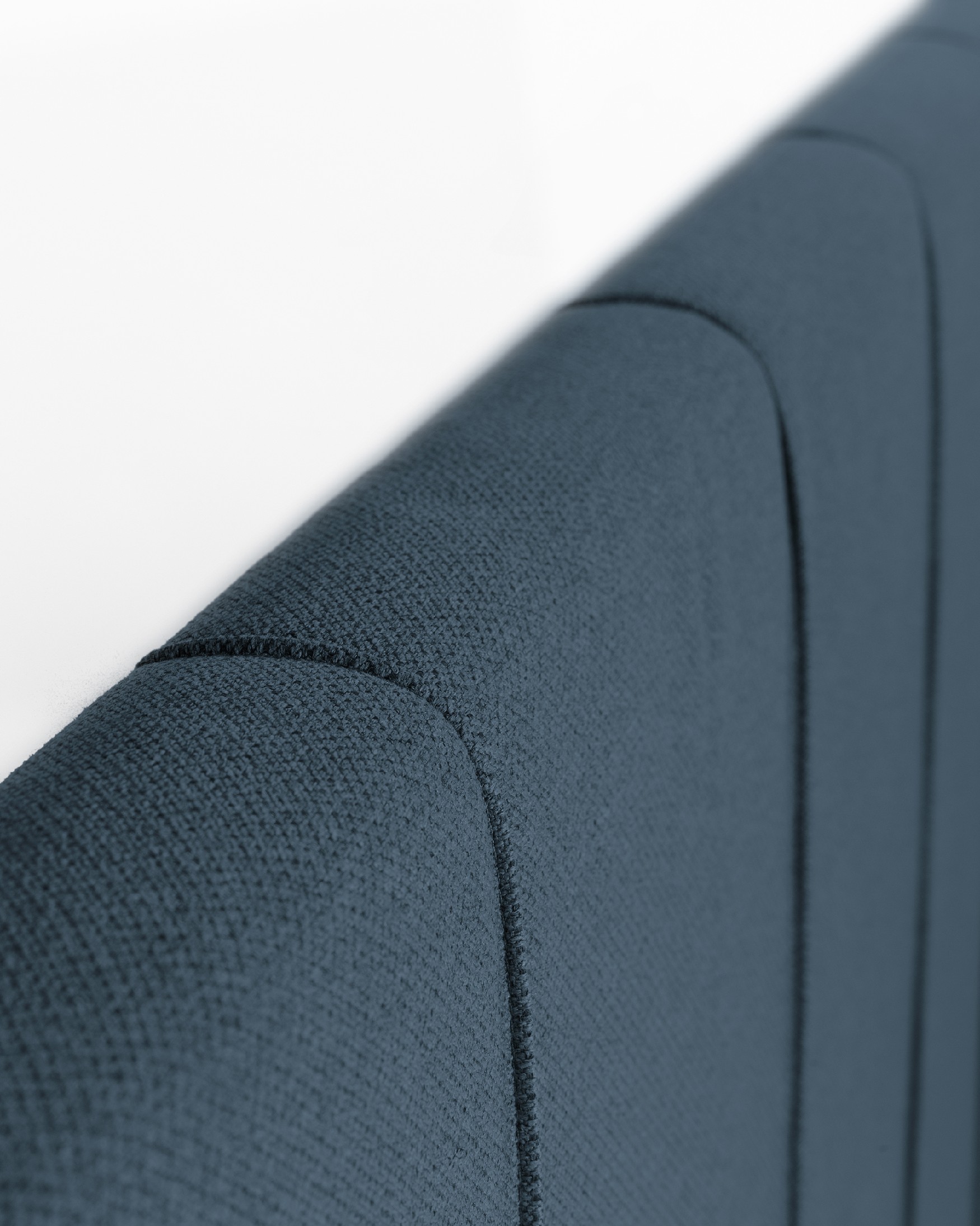 Headboard upholstered navy Ray 108 x 120 cm