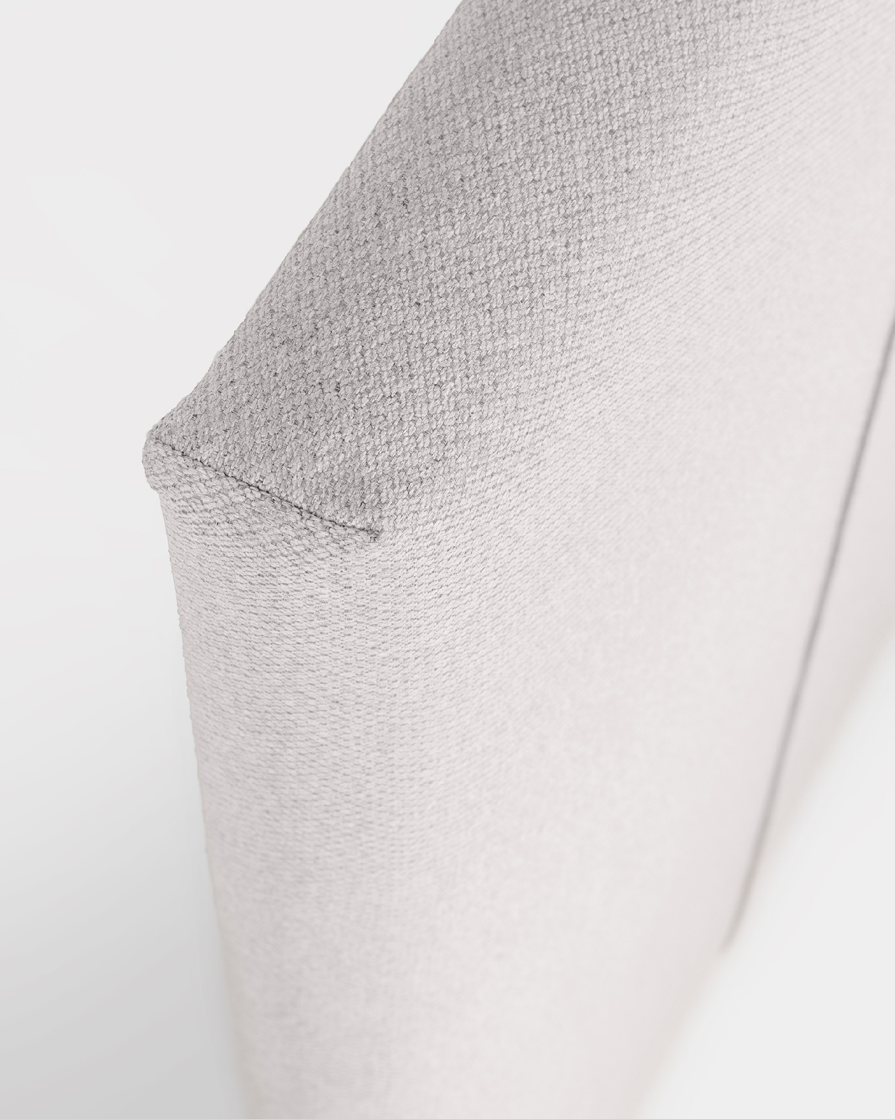 Headboard upholstered silver Ray 108 x 120 cm
