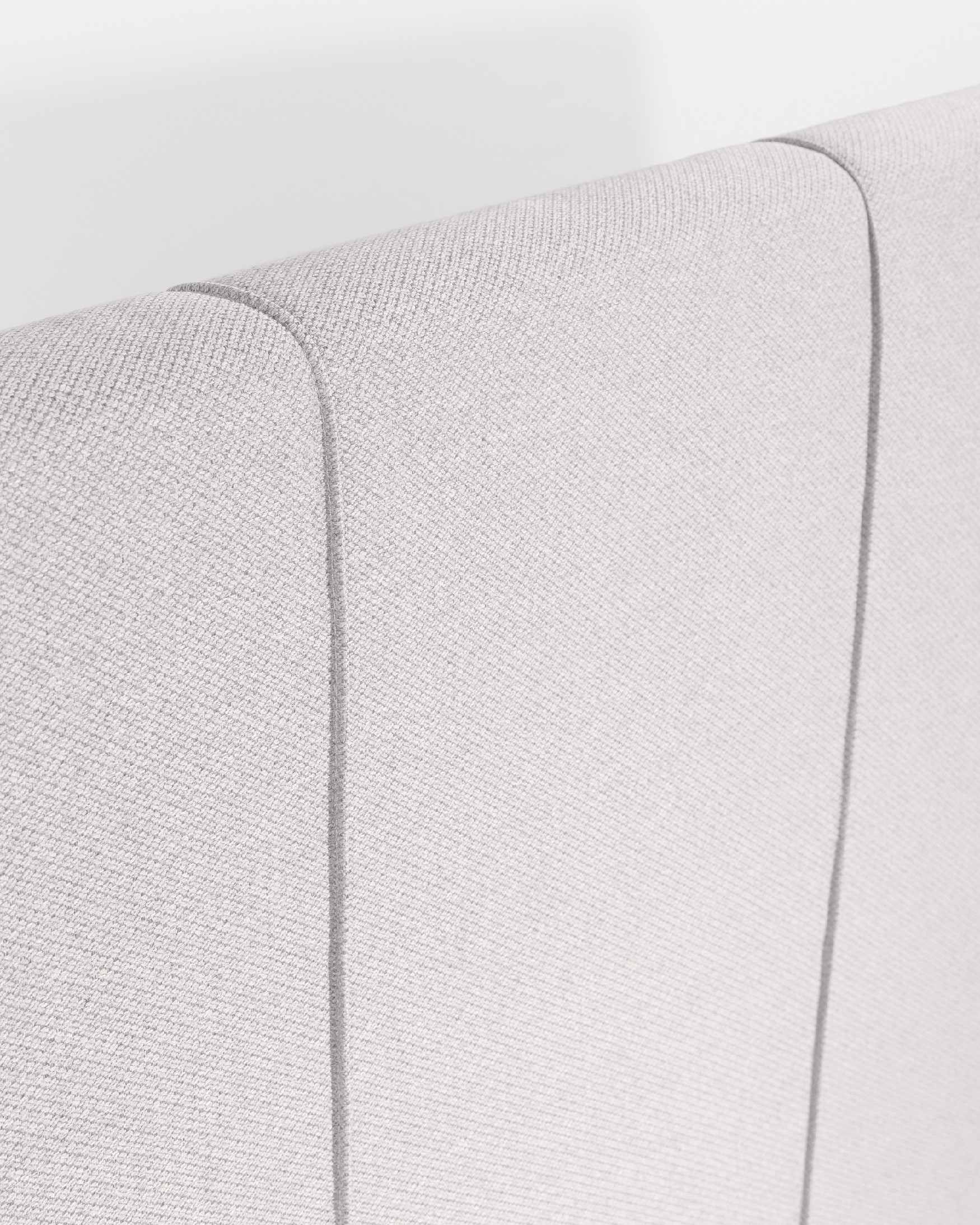Headboard upholstered silver Ray 108 x 120 cm