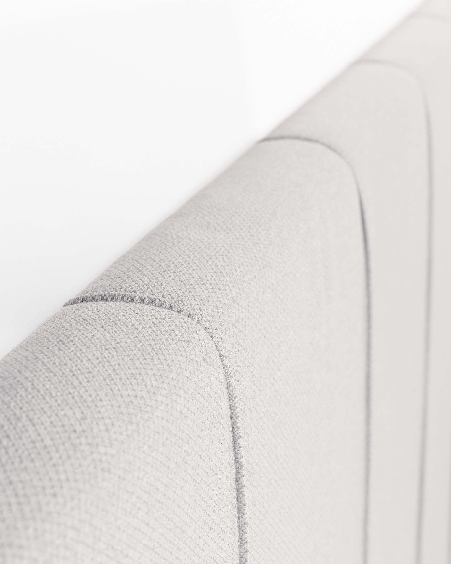 Headboard upholstered silver Ray 108 x 120 cm