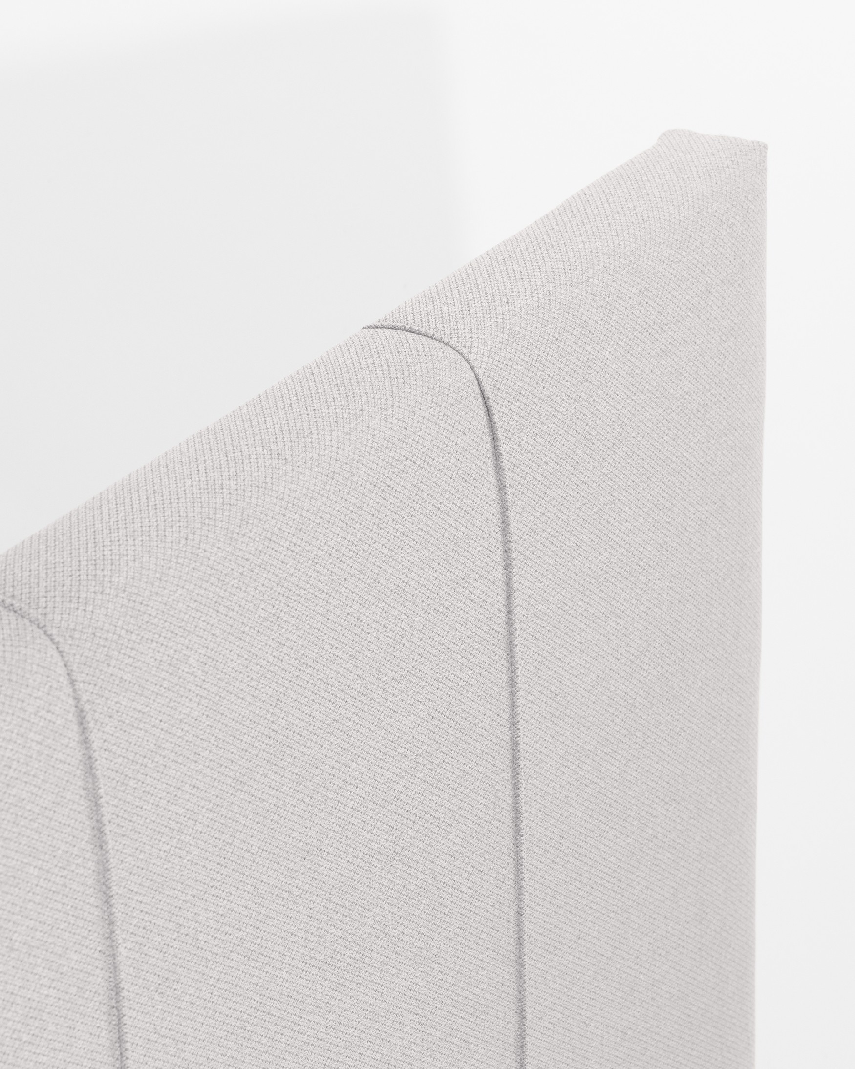 Headboard upholstered silver Ray 108 x 120 cm