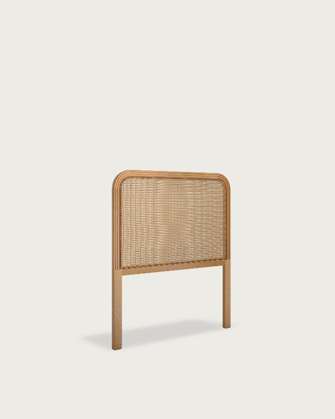 Cabezal Rias de fresno con ratán (cama 90 cm)