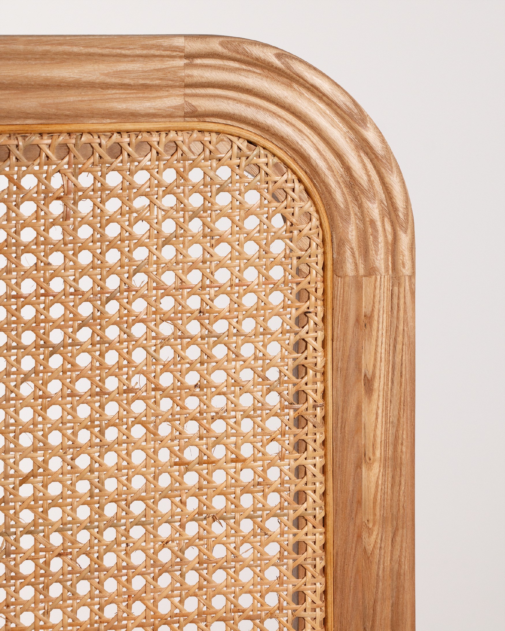 Headboard Rias of ash with rattan (90 cm bed)