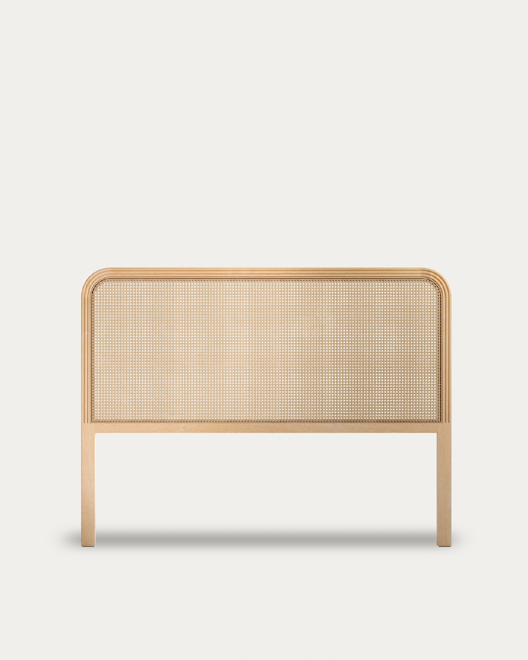 Ash Rias headboard with rattan (140/150 cm bed)