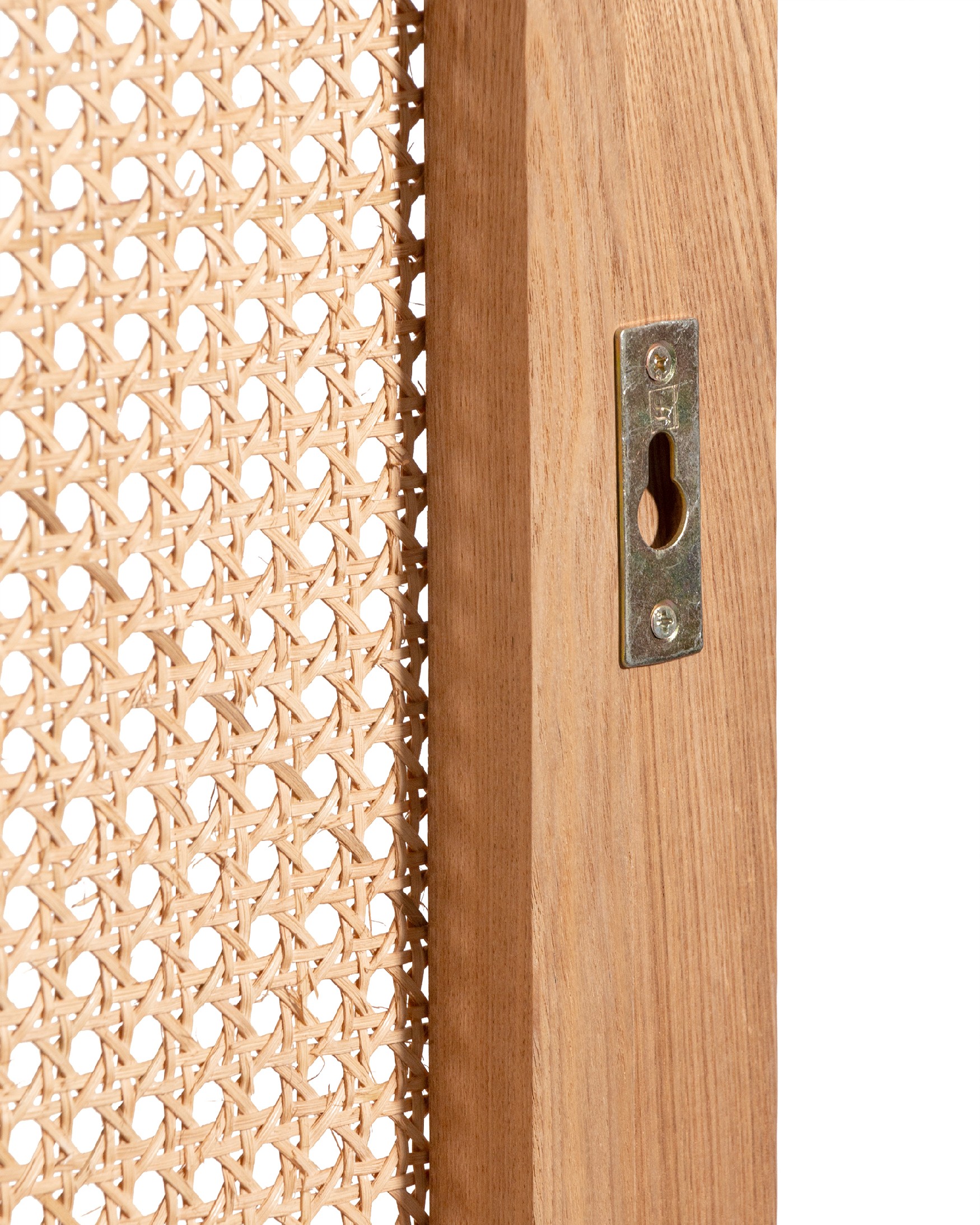 Ash Rias headboard with rattan (140/150 cm bed)
