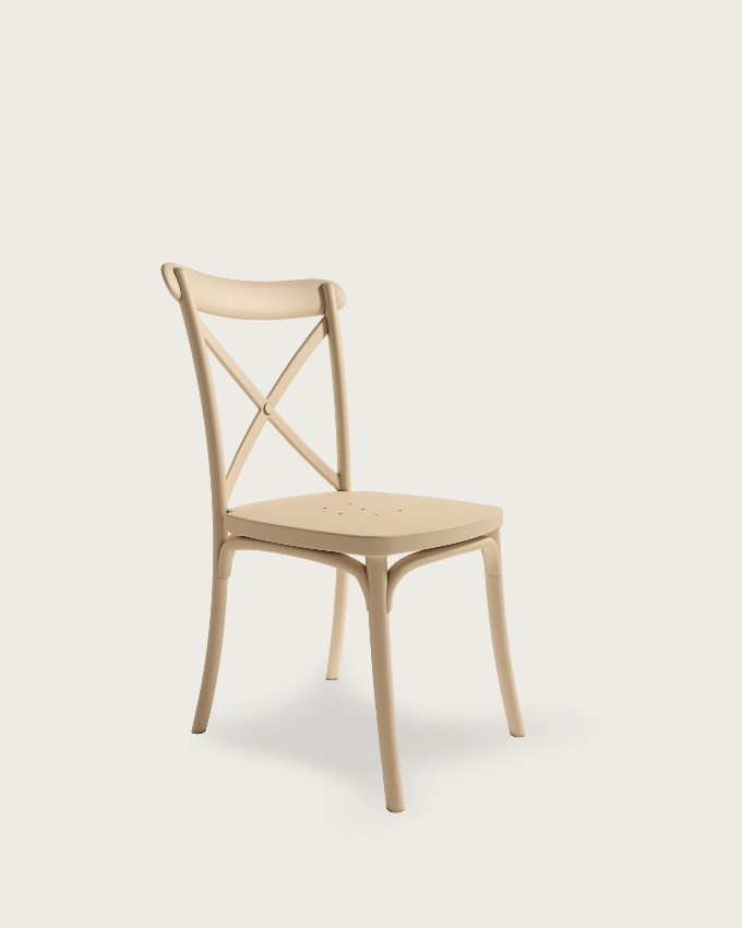 Chaise Roma en polypropylène sable