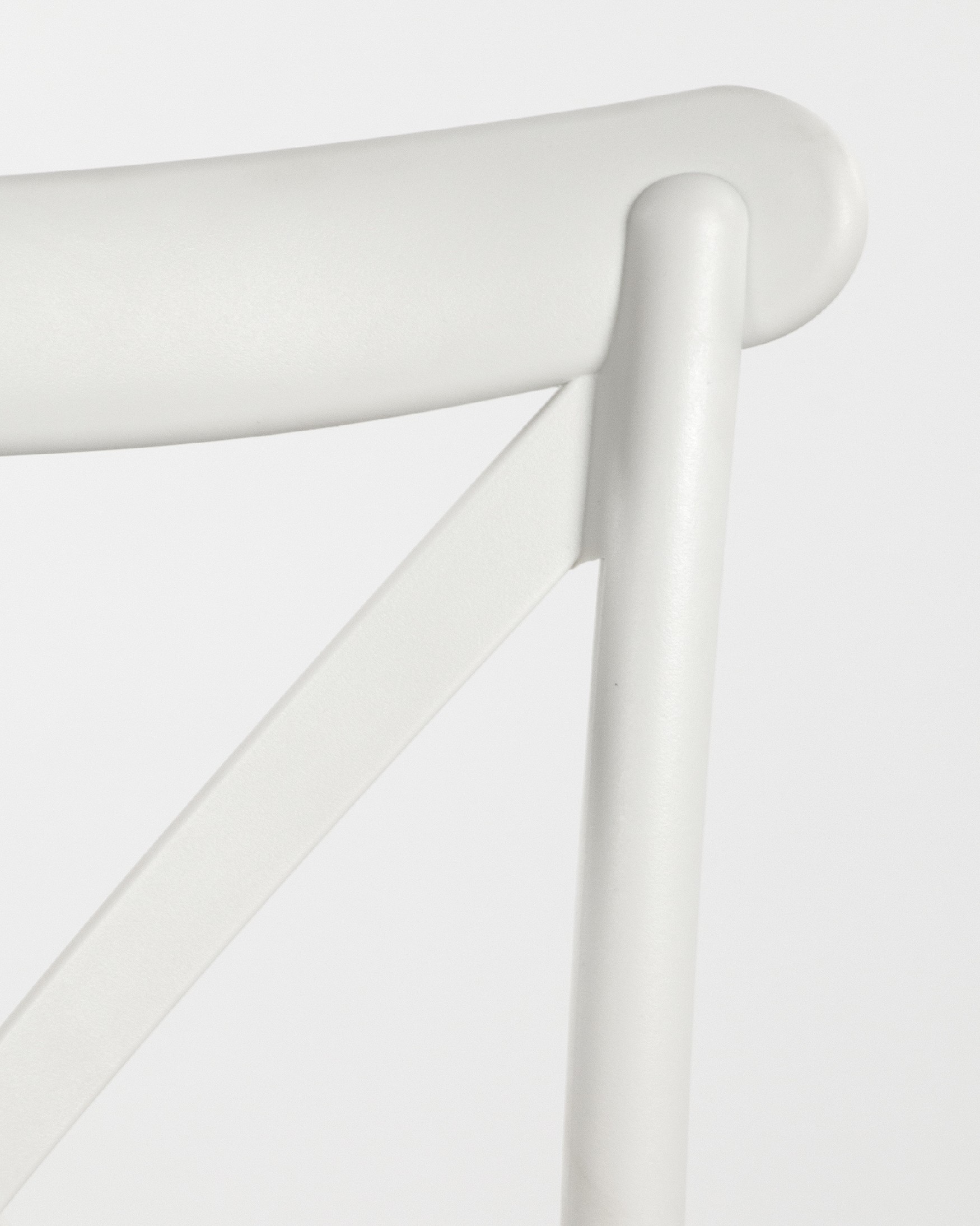 Ensemble de 4 chaises Roma en polypropylène blanc