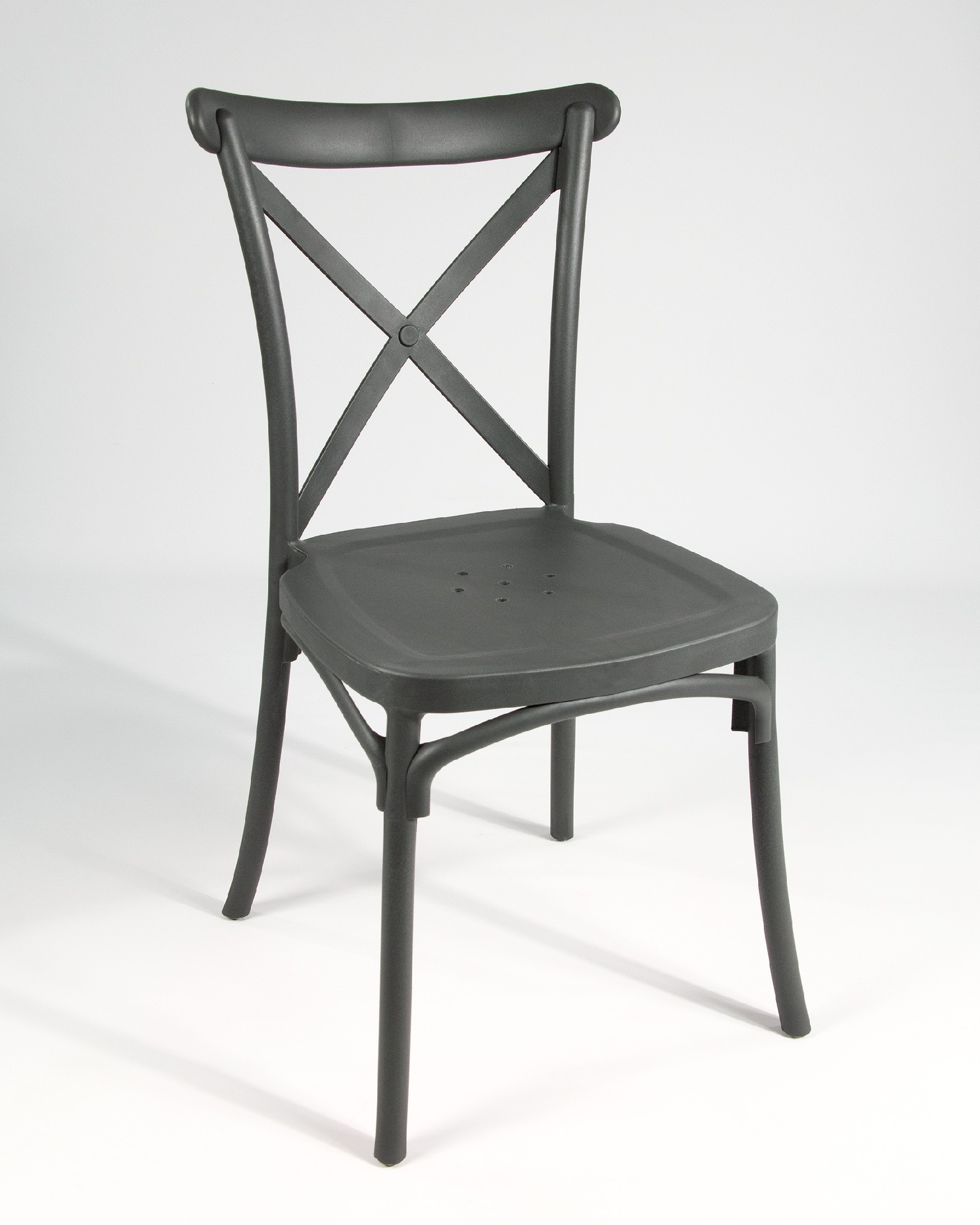 Chaise Roma en polypropylène graphite
