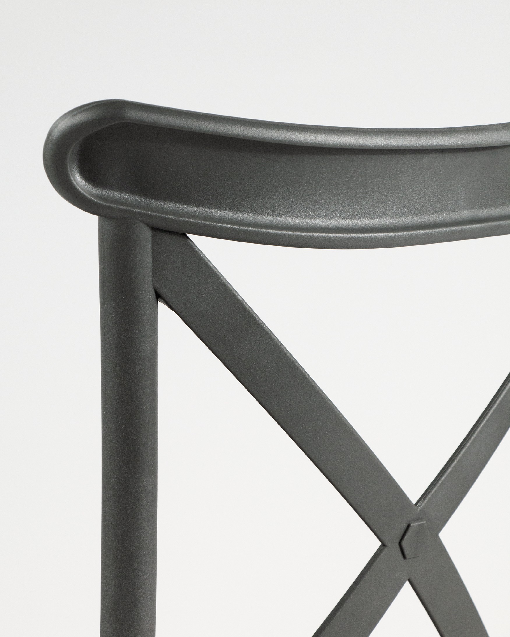 Chaise Roma en polypropylène graphite