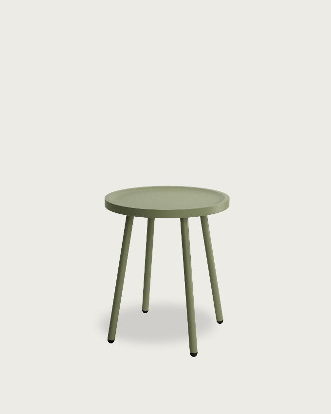Saba chalk green side table Ø 40 cm