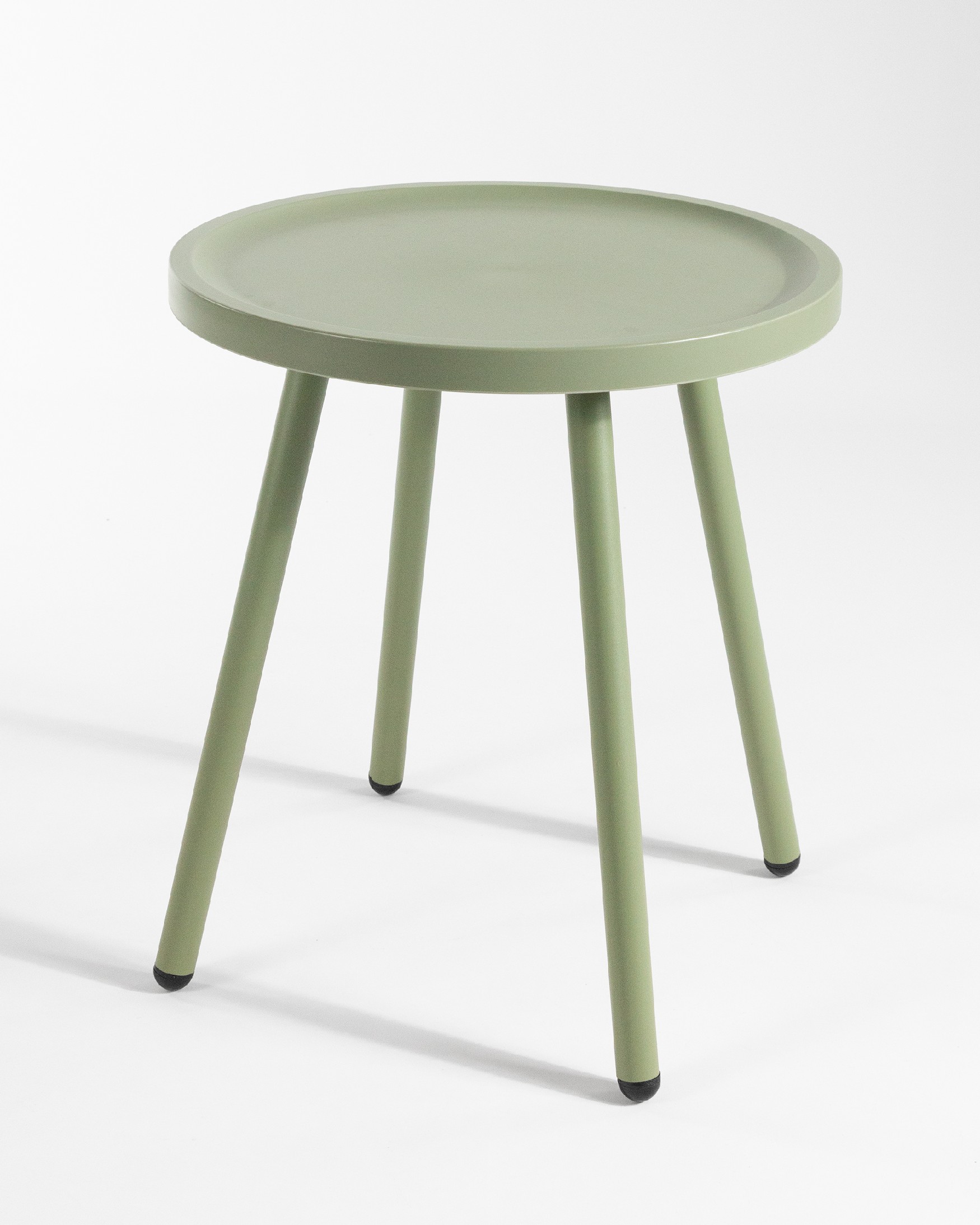 Table d'appoint Saba vert craie Ø 40 cm