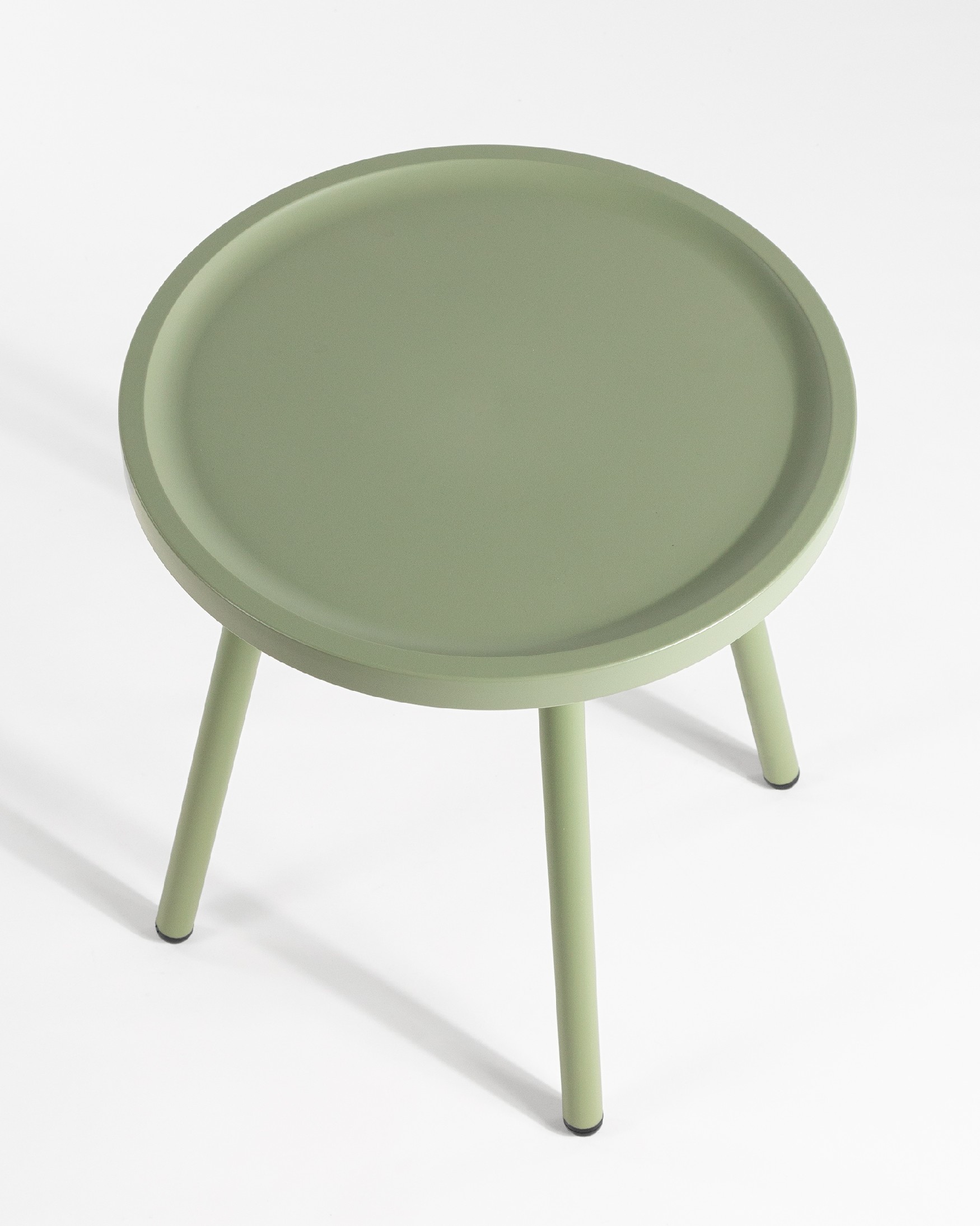 Table d'appoint Saba vert craie Ø 40 cm