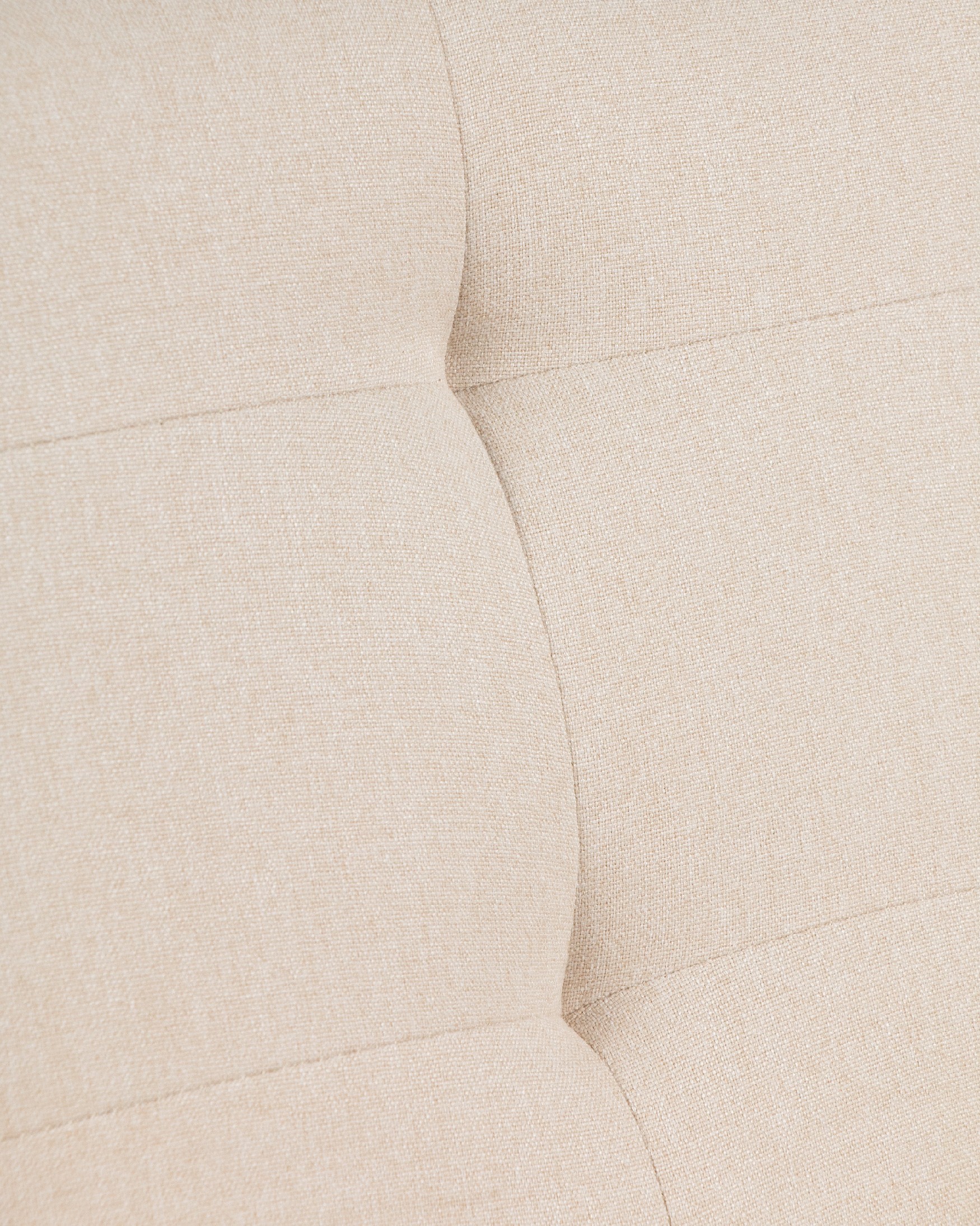 Sakura armchair with sand upholstery and light wood finish