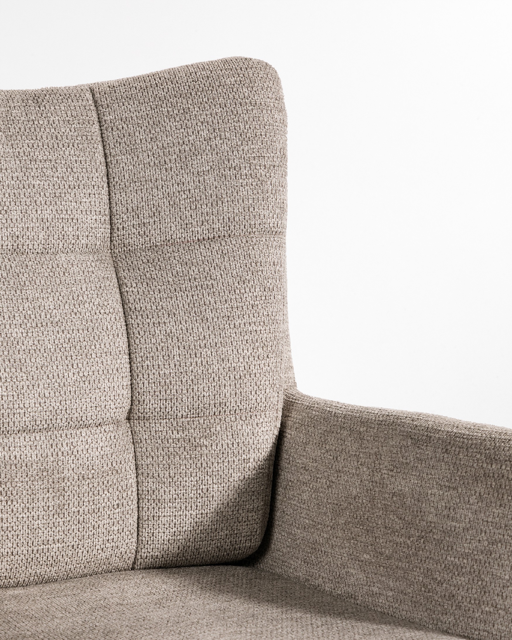 Salta chair 360º swivel with return function, earth upholstery and black metal legs