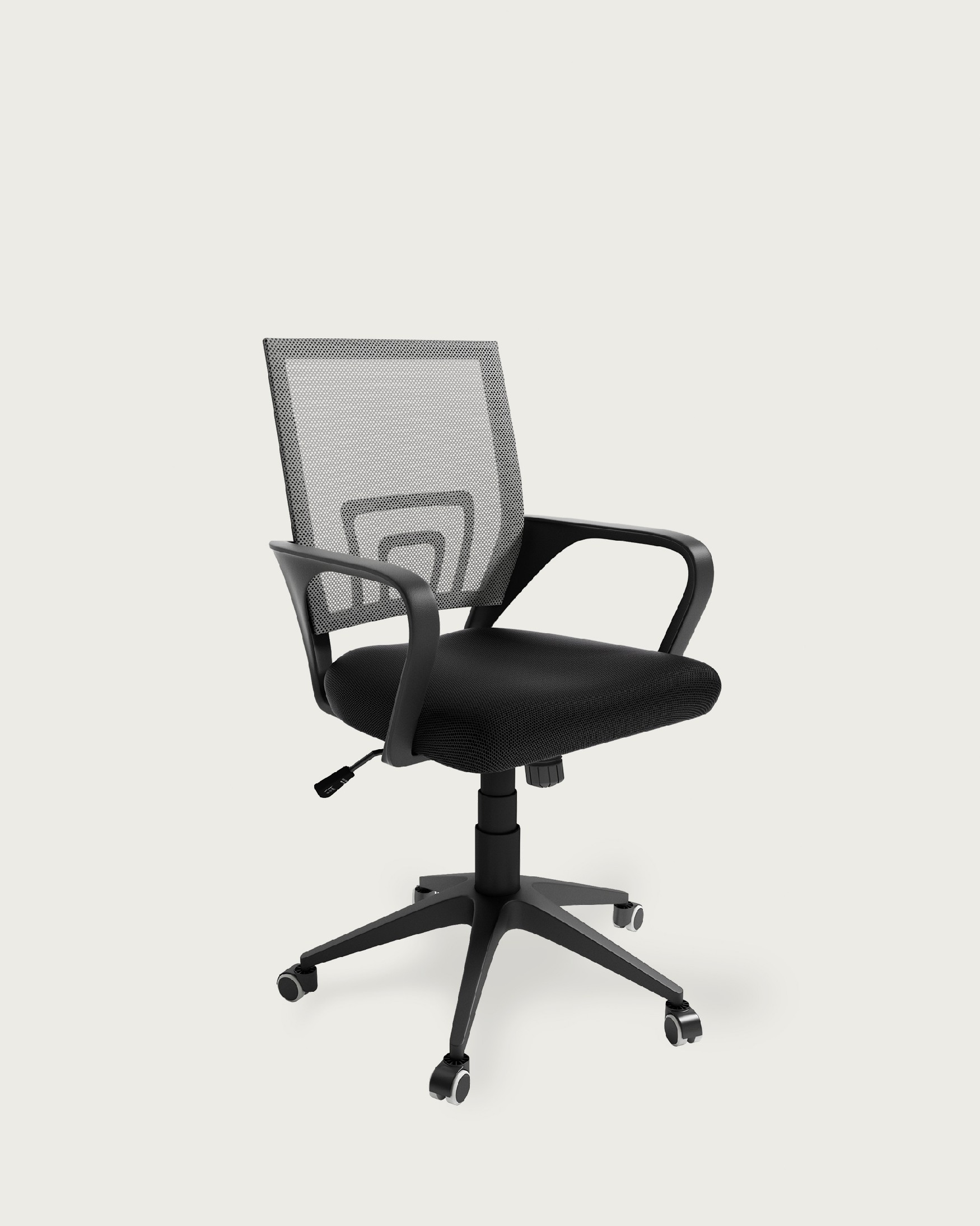 Samara Chair Samara desk chair in graphite with black legs