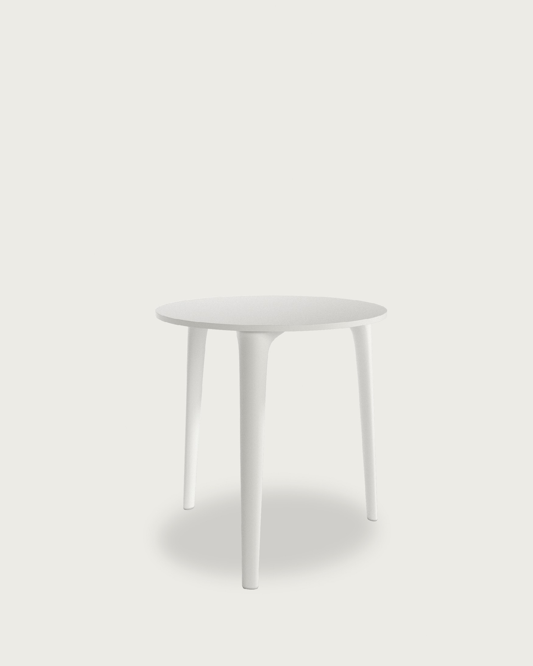 Mesa Sulu de exterior redonda de polipropileno blanco Ø 70 cm