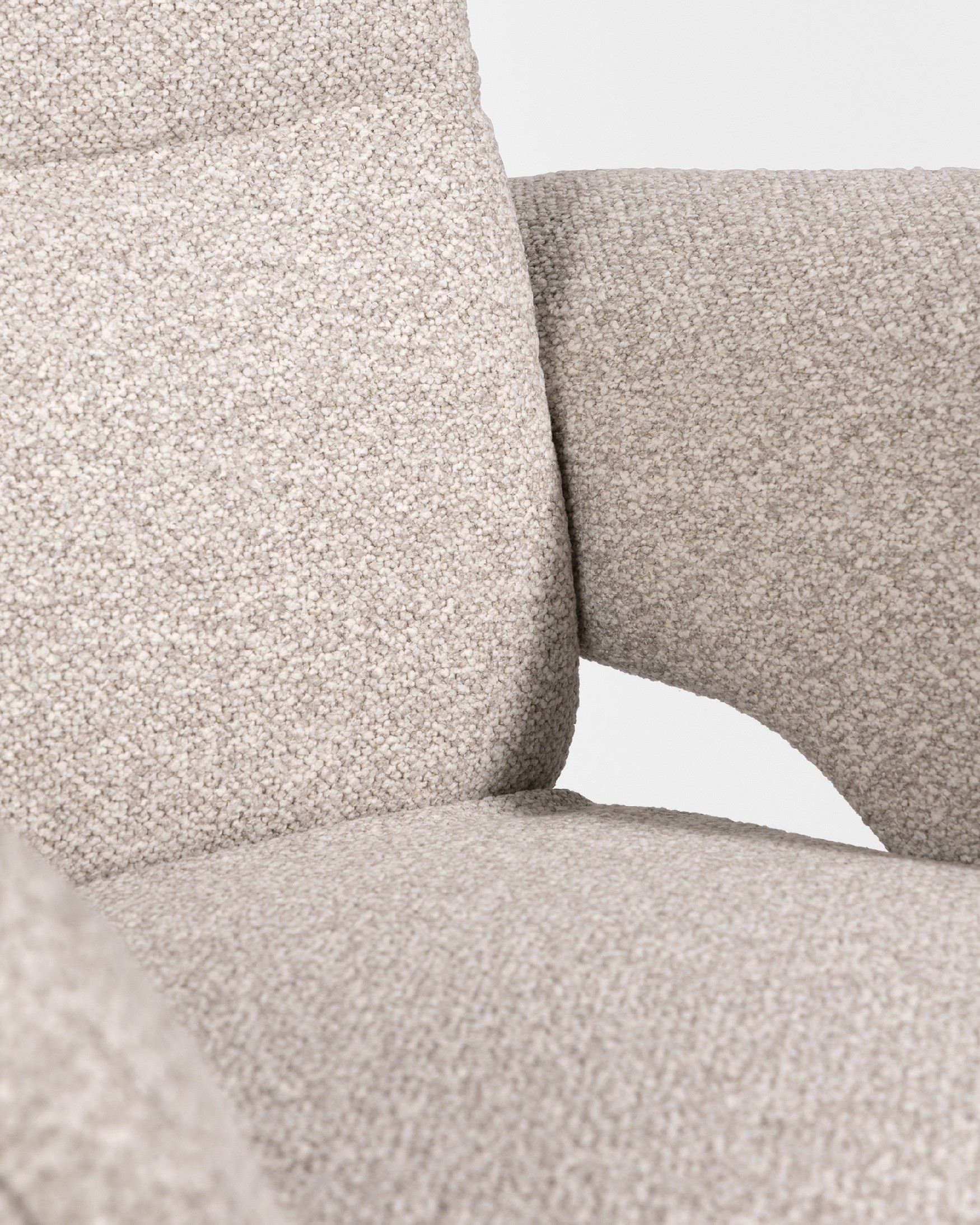 Talia electric reclining swivel armchair with sand upholstery and black metal base (2 motors)