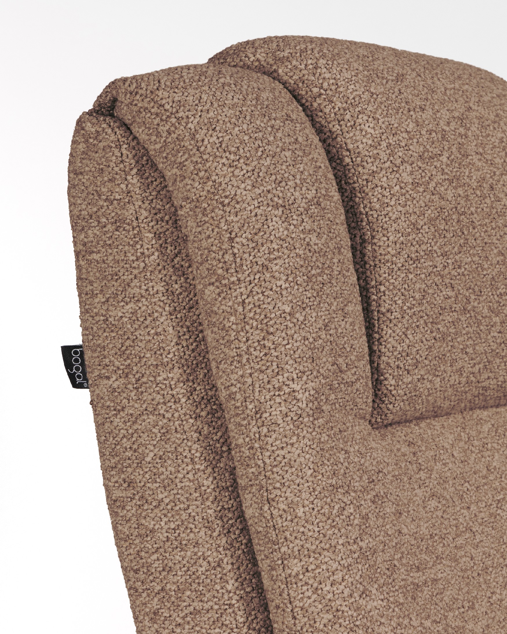 Talia electric swivel recliner with brown upholstery and black metal base (2 motors)