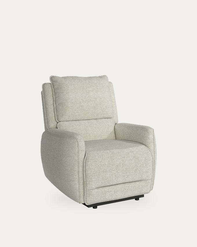 Electric sofa Teseo 1 seat upholstered beige