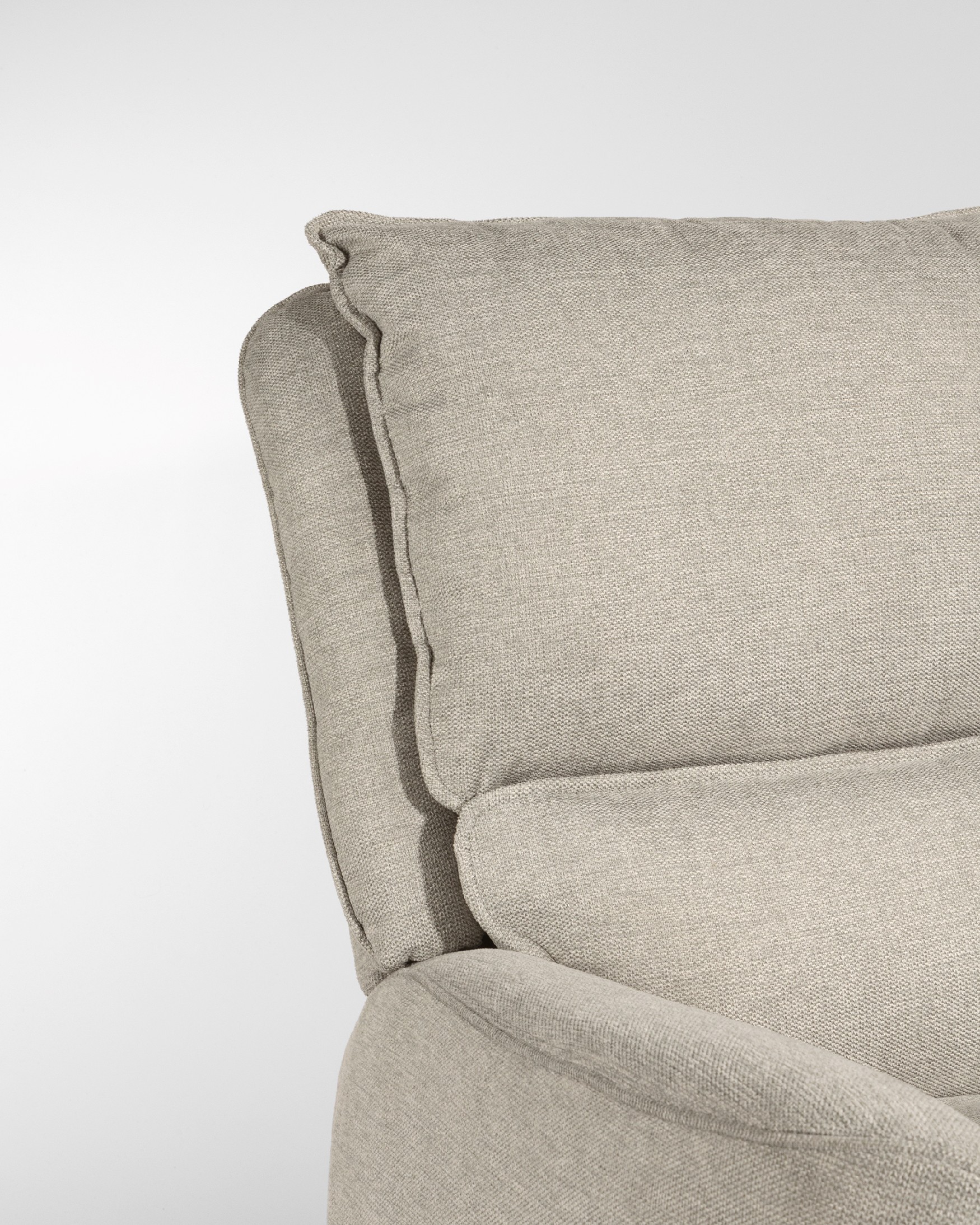 Fauteuil relax power lift à 1 moteur Teseo avec tapisserie beige