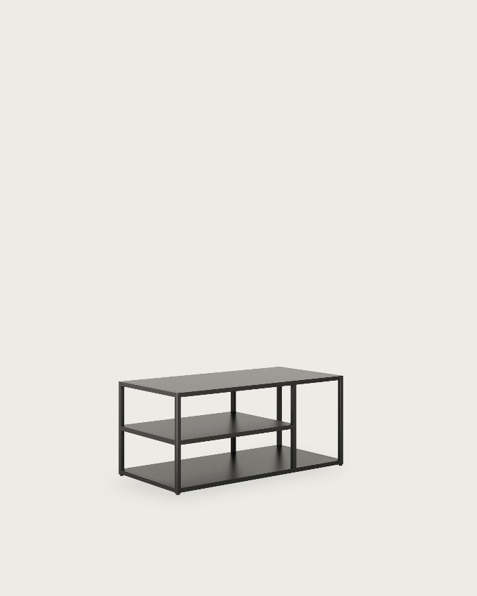 Titania black lacquered side table 100 x 45 cm