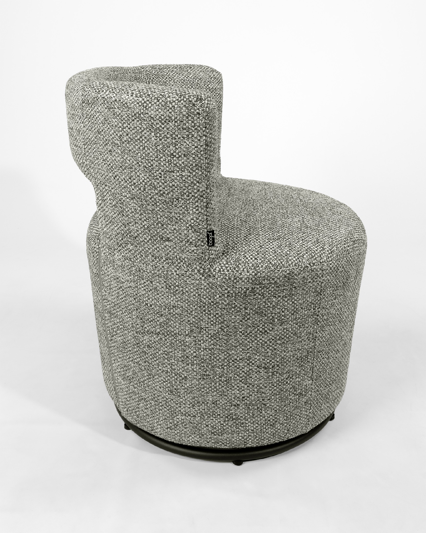 Swivel armchair 360º Totem with gray upholstery