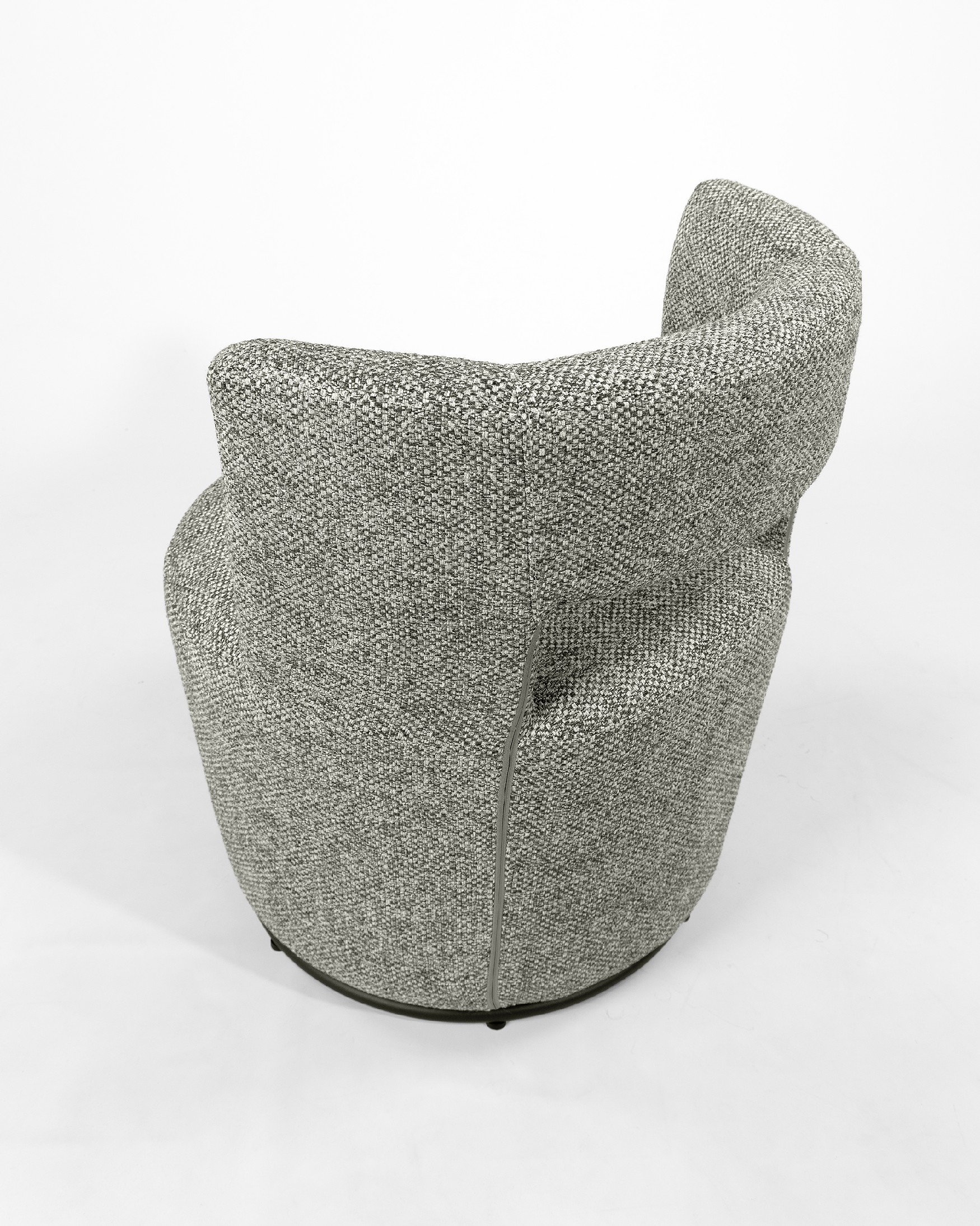 Swivel armchair 360º Totem with gray upholstery