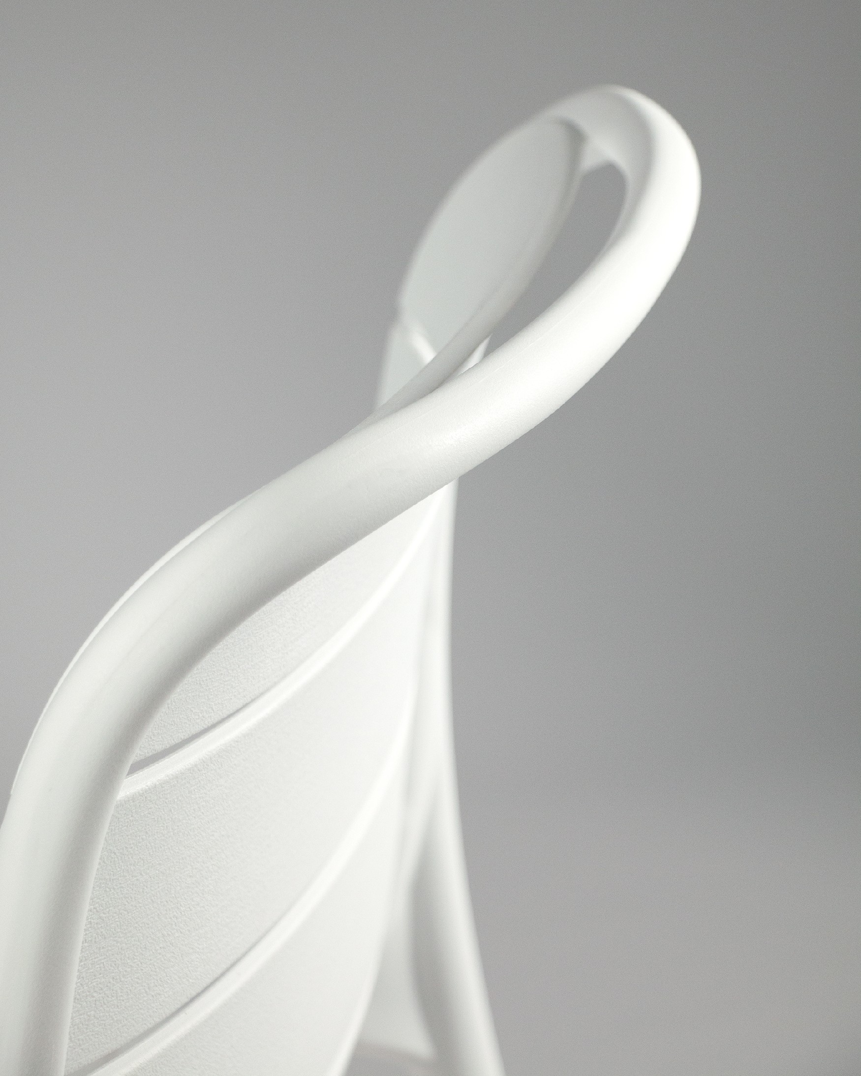 Chaise Tulum en polypropylène blanc