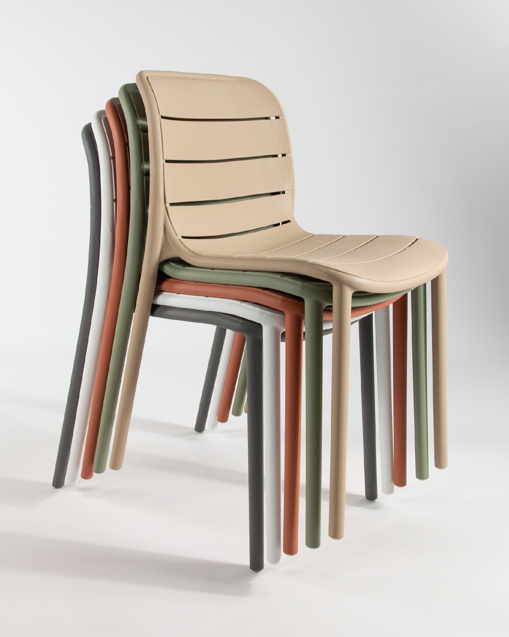 Chaise Tulum en polypropylène blanc