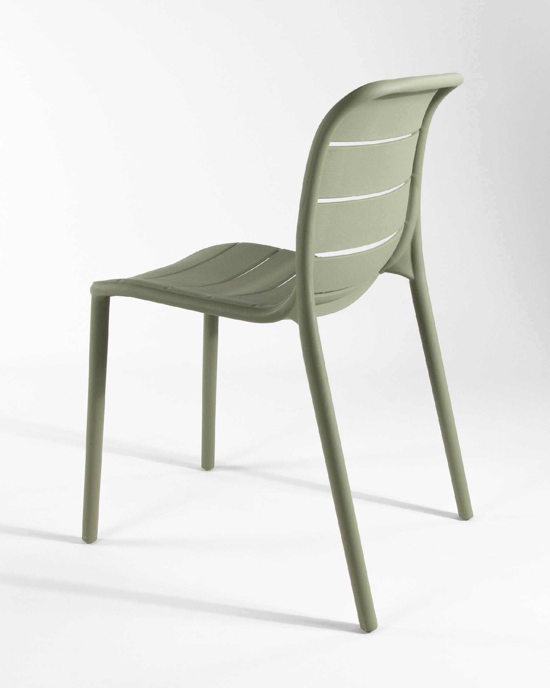 Tulum chair in chalk green polypropylene