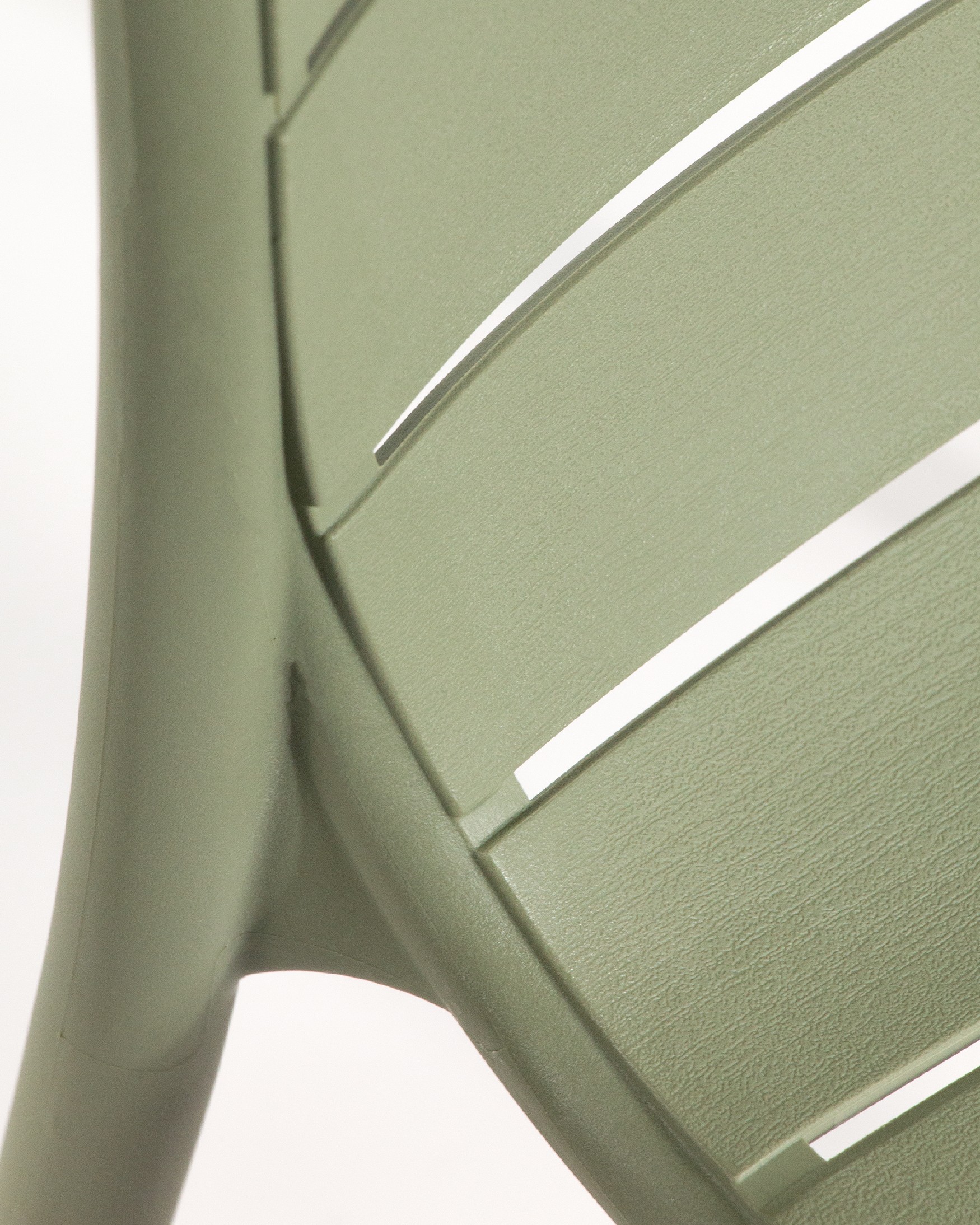 Tulum chair in chalk green polypropylene