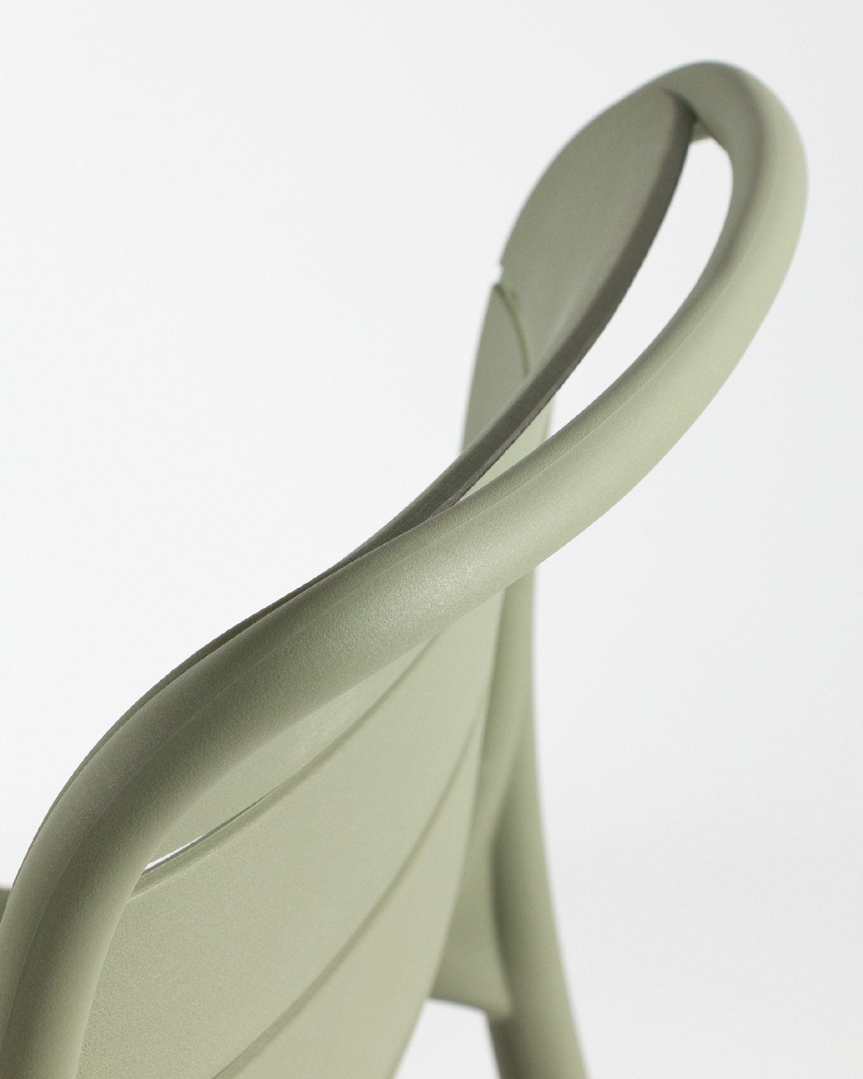 Tulum chair in chalk green polypropylene