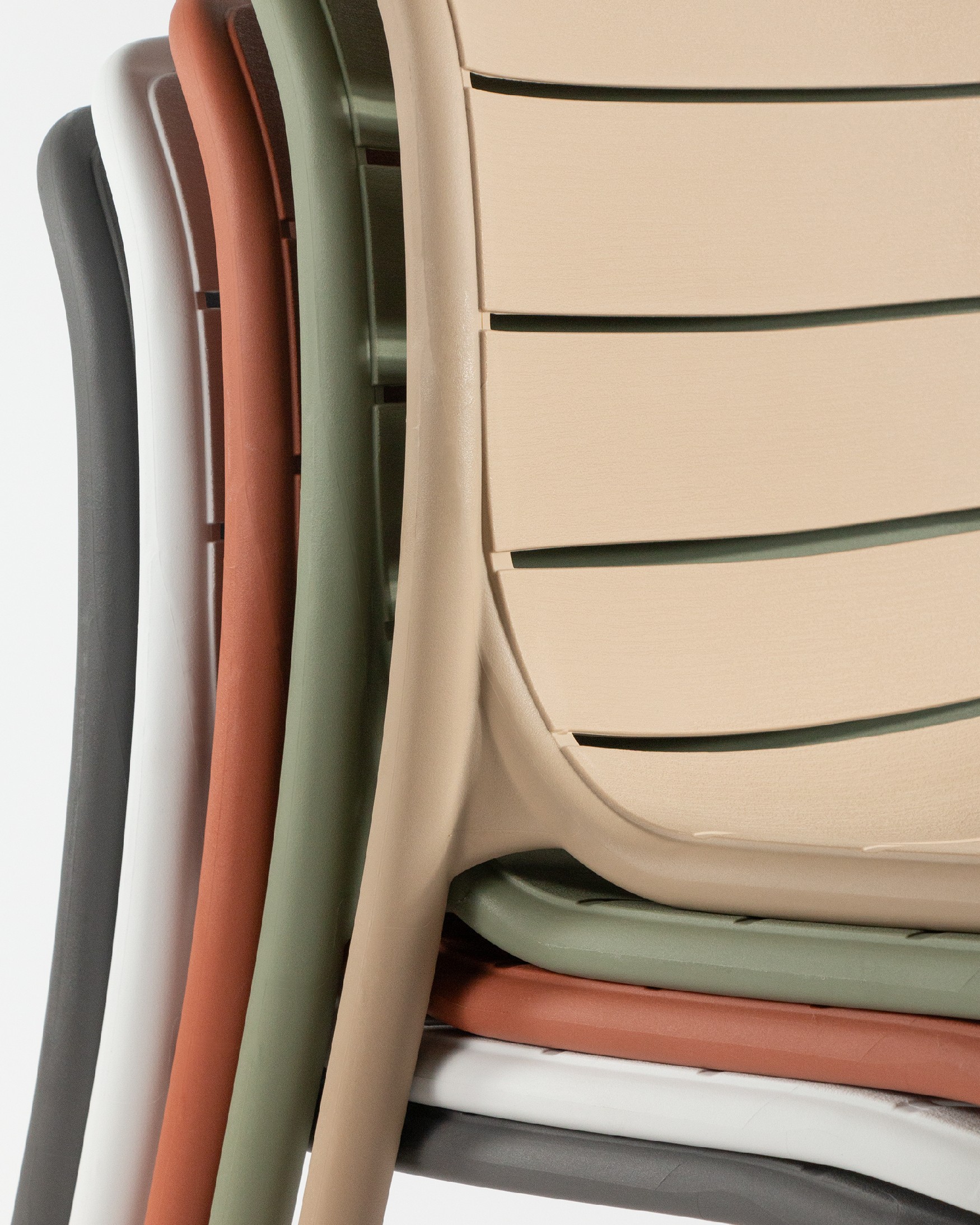 Tulum chair in chalk green polypropylene